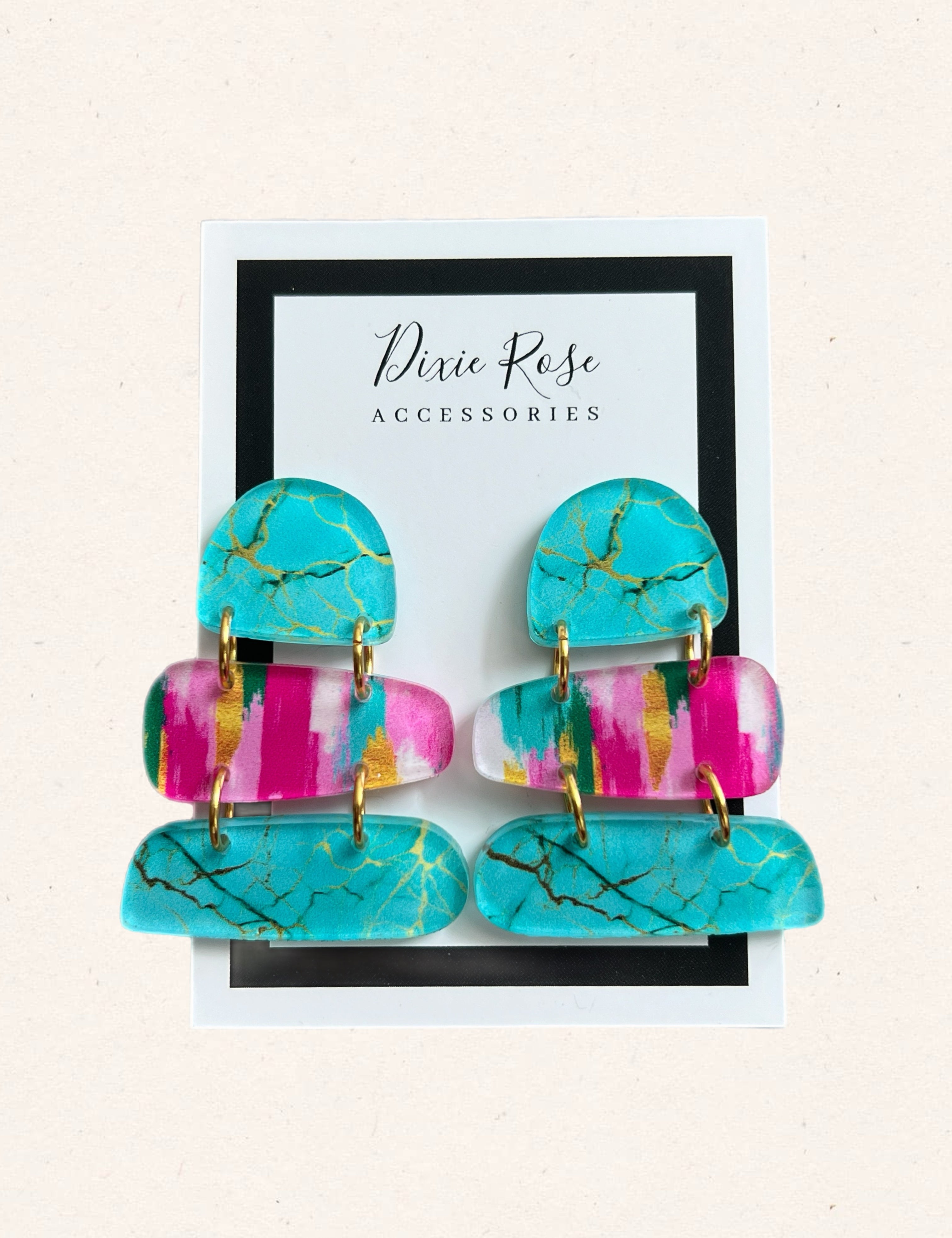 Multi Abstract Earrings on Simply Obsessed