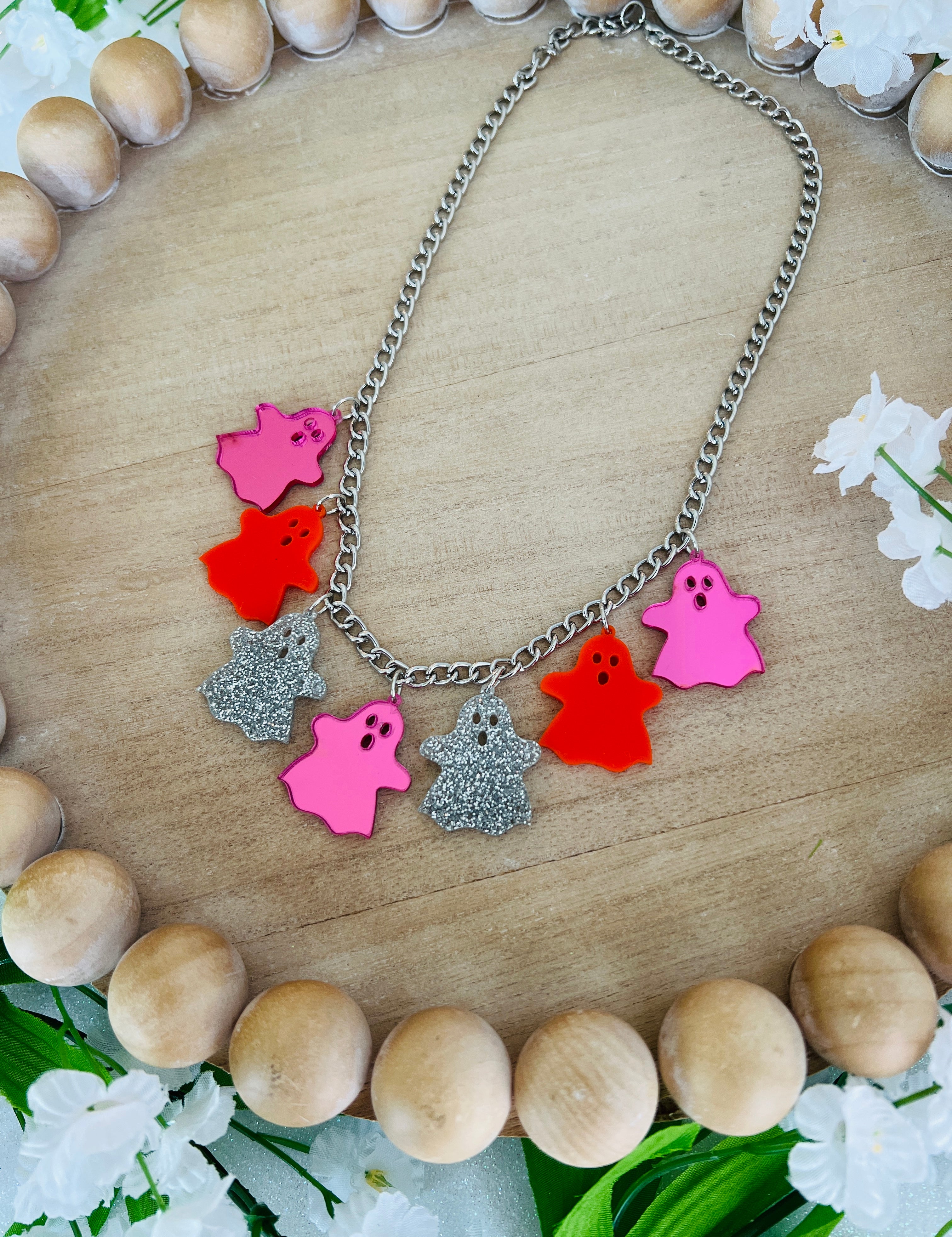 DIXIE ROSE Ghost Charm Necklace on Simply Obsessed