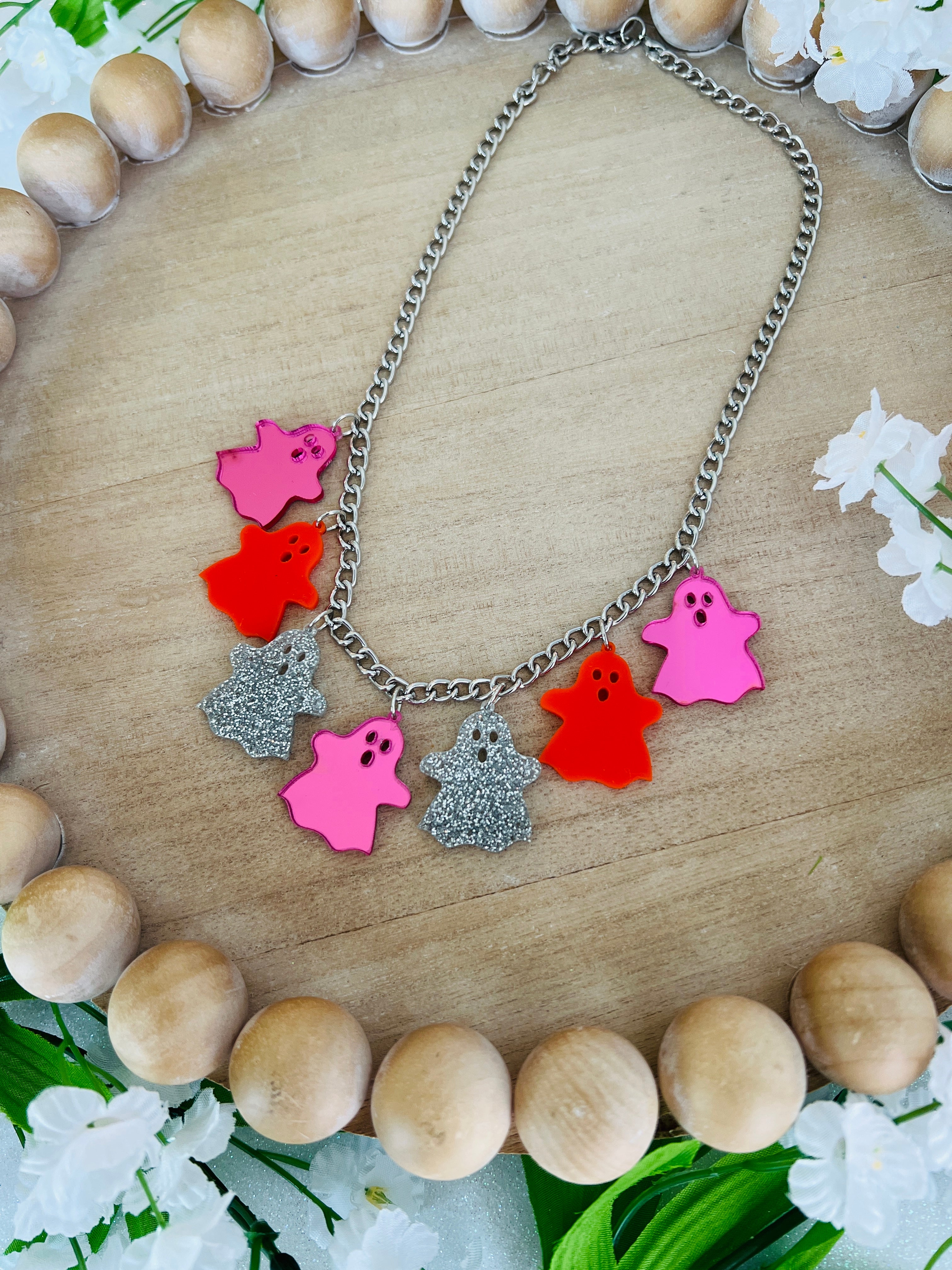 DIXIE ROSE Ghost Charm Necklace on Simply Obsessed