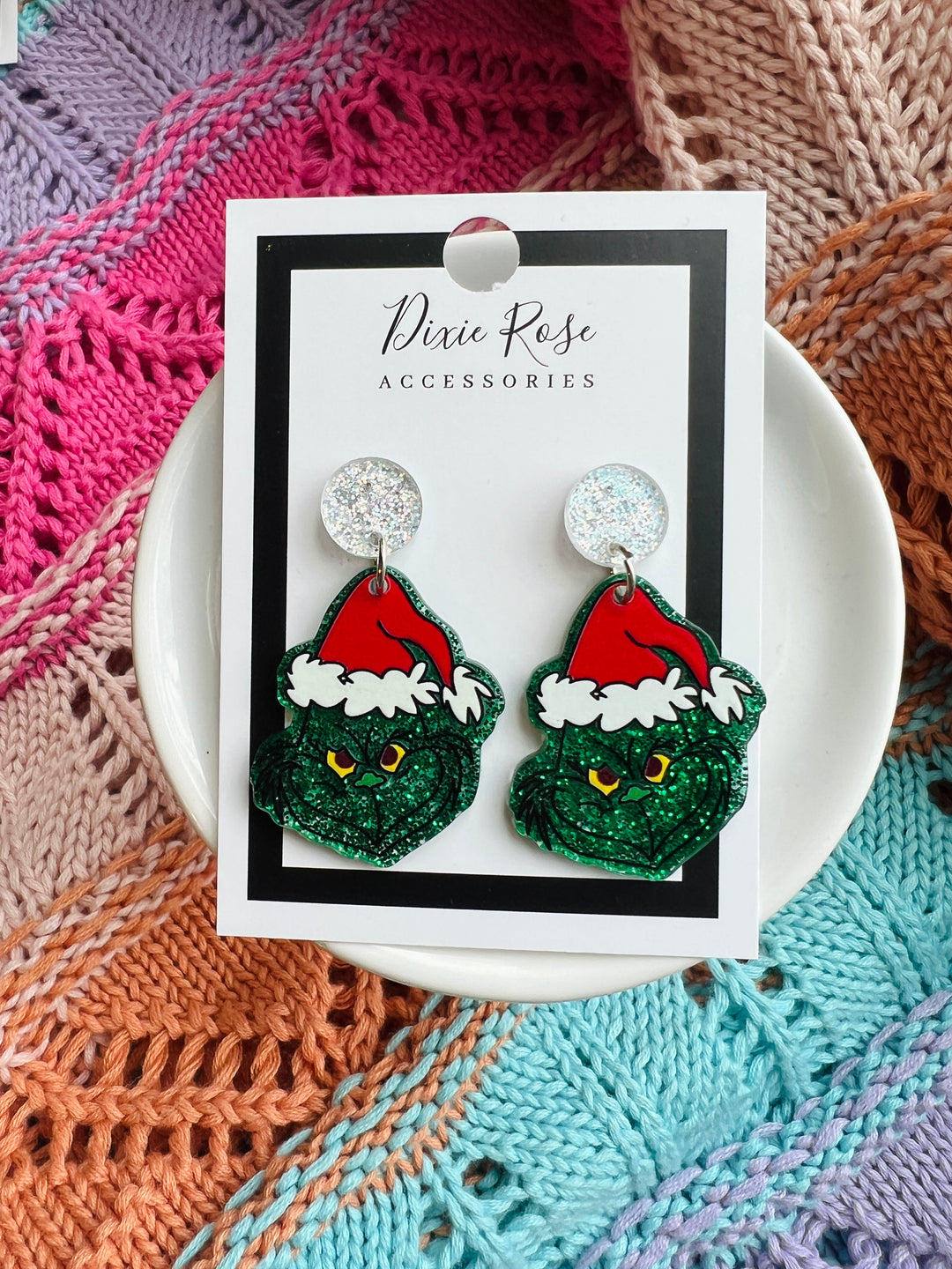 Grinch Earrings by Dixie Rose on Simply Obsessed