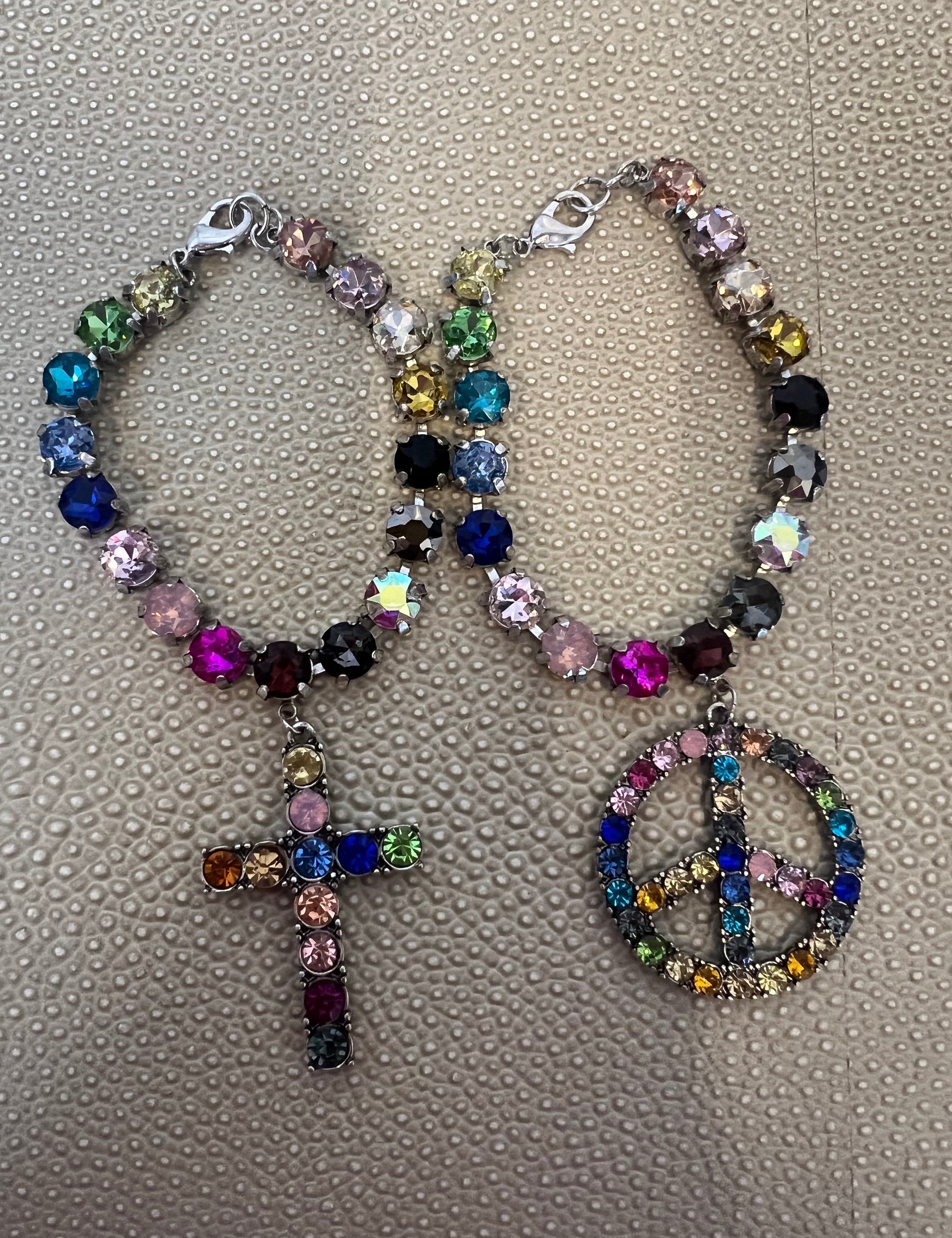 JEWELRY SALE Multi Stone Charm Bracelet on Simply Obsessed