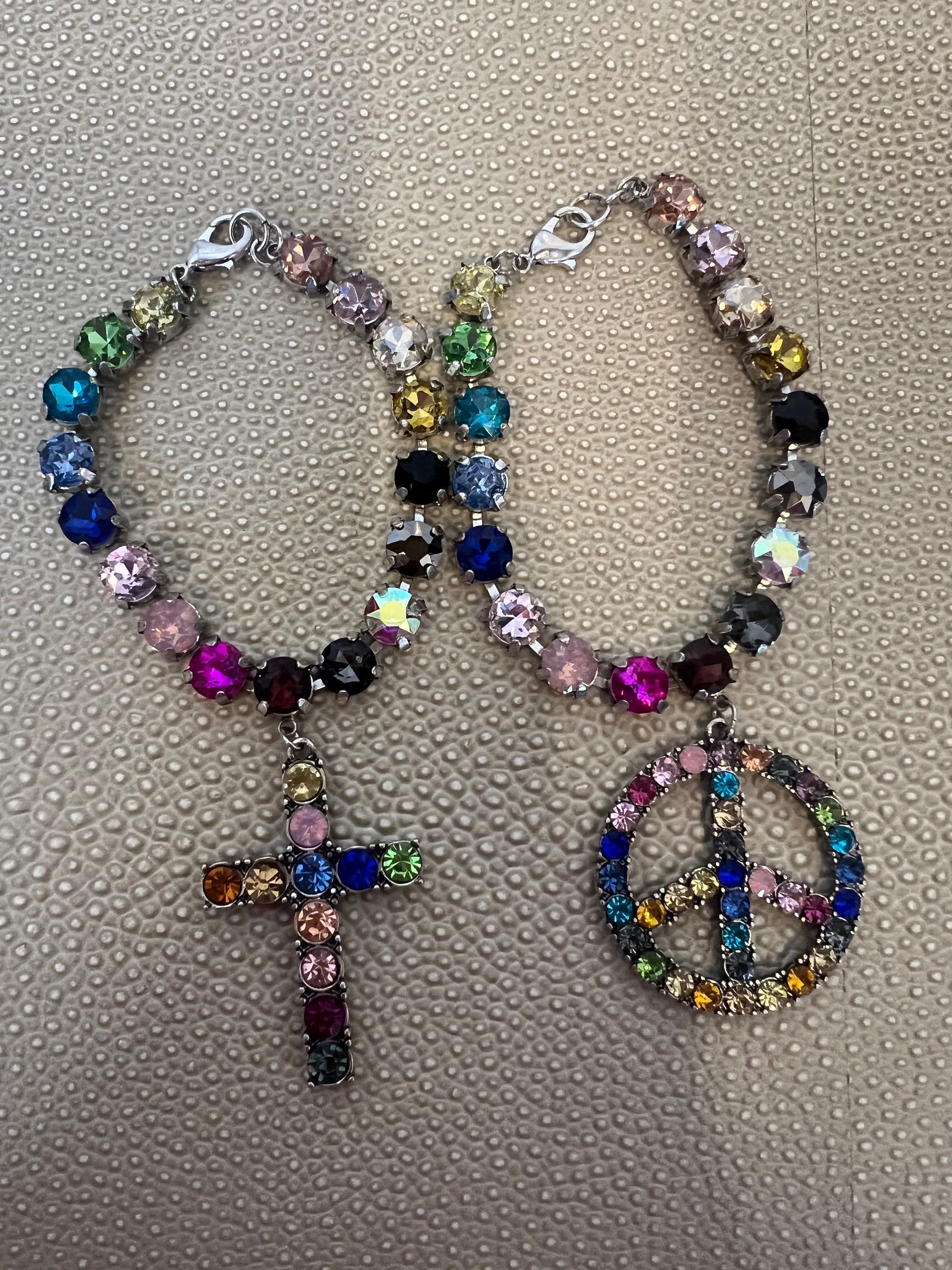 JEWELRY SALE Multi Stone Charm Bracelet on Simply Obsessed