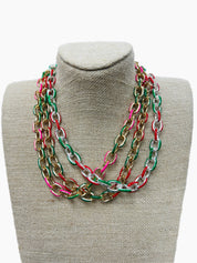 ATG Enamel Chain Necklace on Simply Obsessed