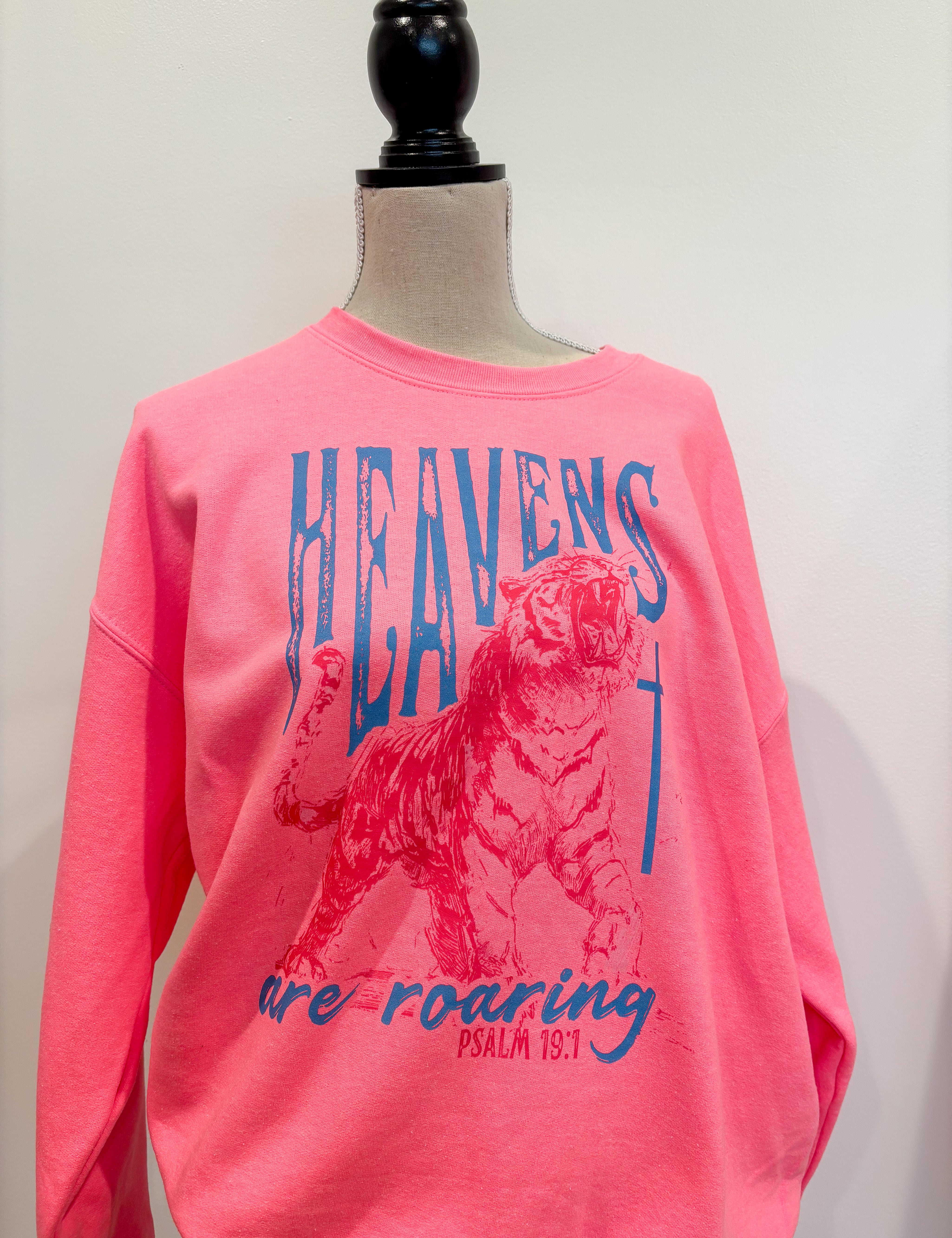 T-SHIRT JUNKIE Heavens Are Roaring Sweatshirt on Simply Obsessed
