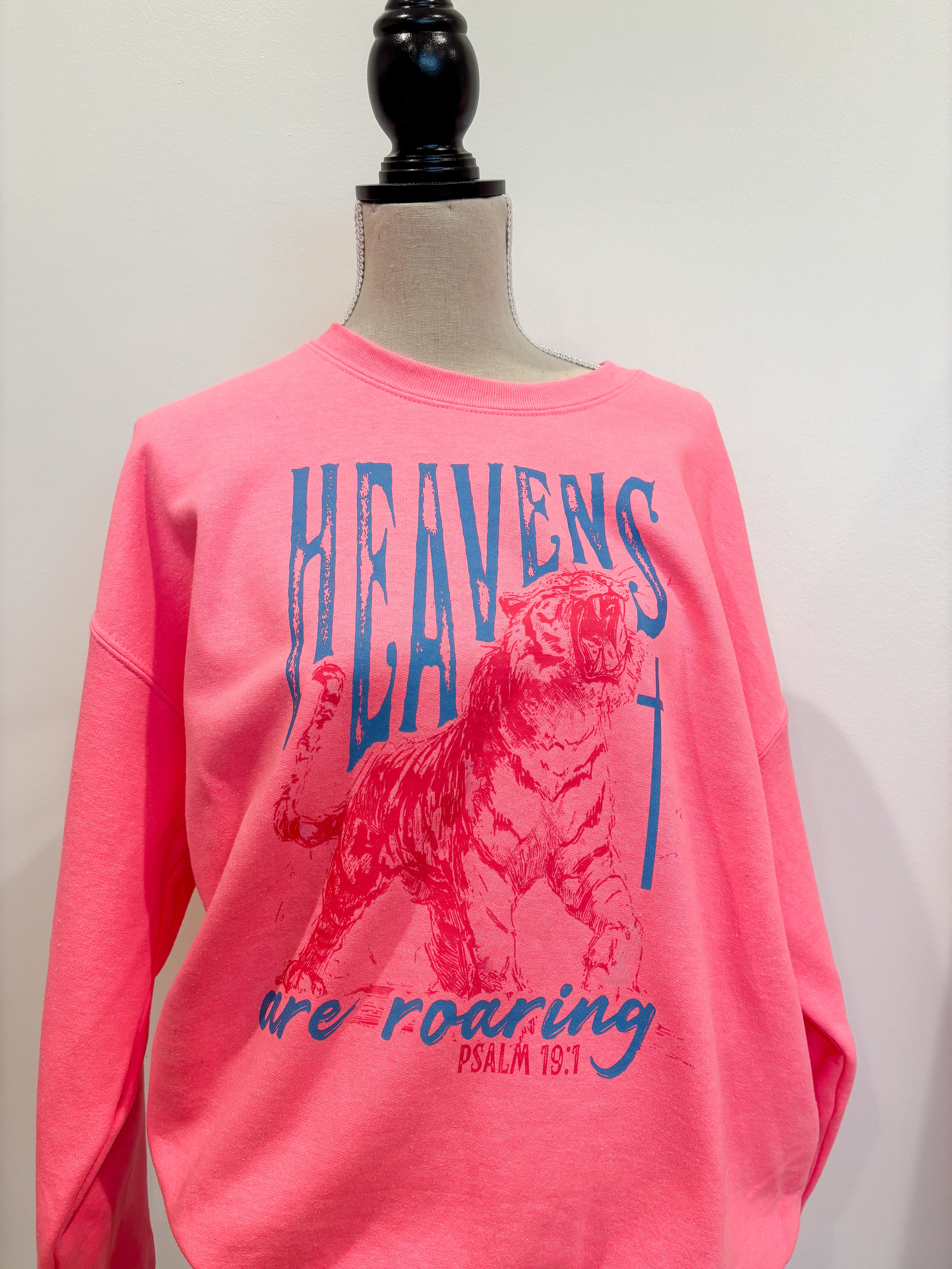 T-SHIRT JUNKIE Heavens Are Roaring Sweatshirt on Simply Obsessed