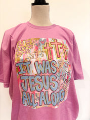 T-SHIRT JUNKIE It Was All Jesus on Simply Obsessed