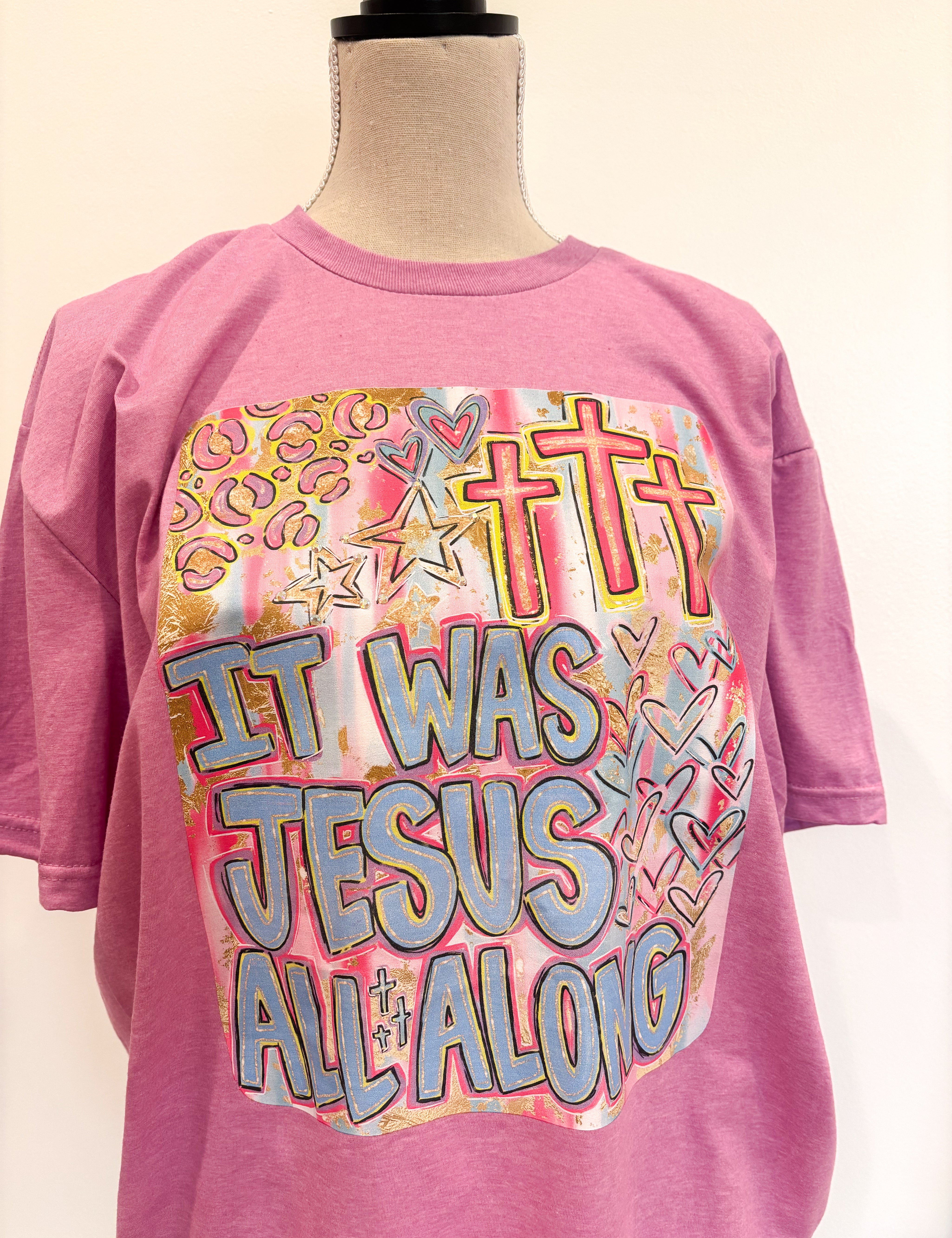 T-SHIRT JUNKIE It Was All Jesus on Simply Obsessed