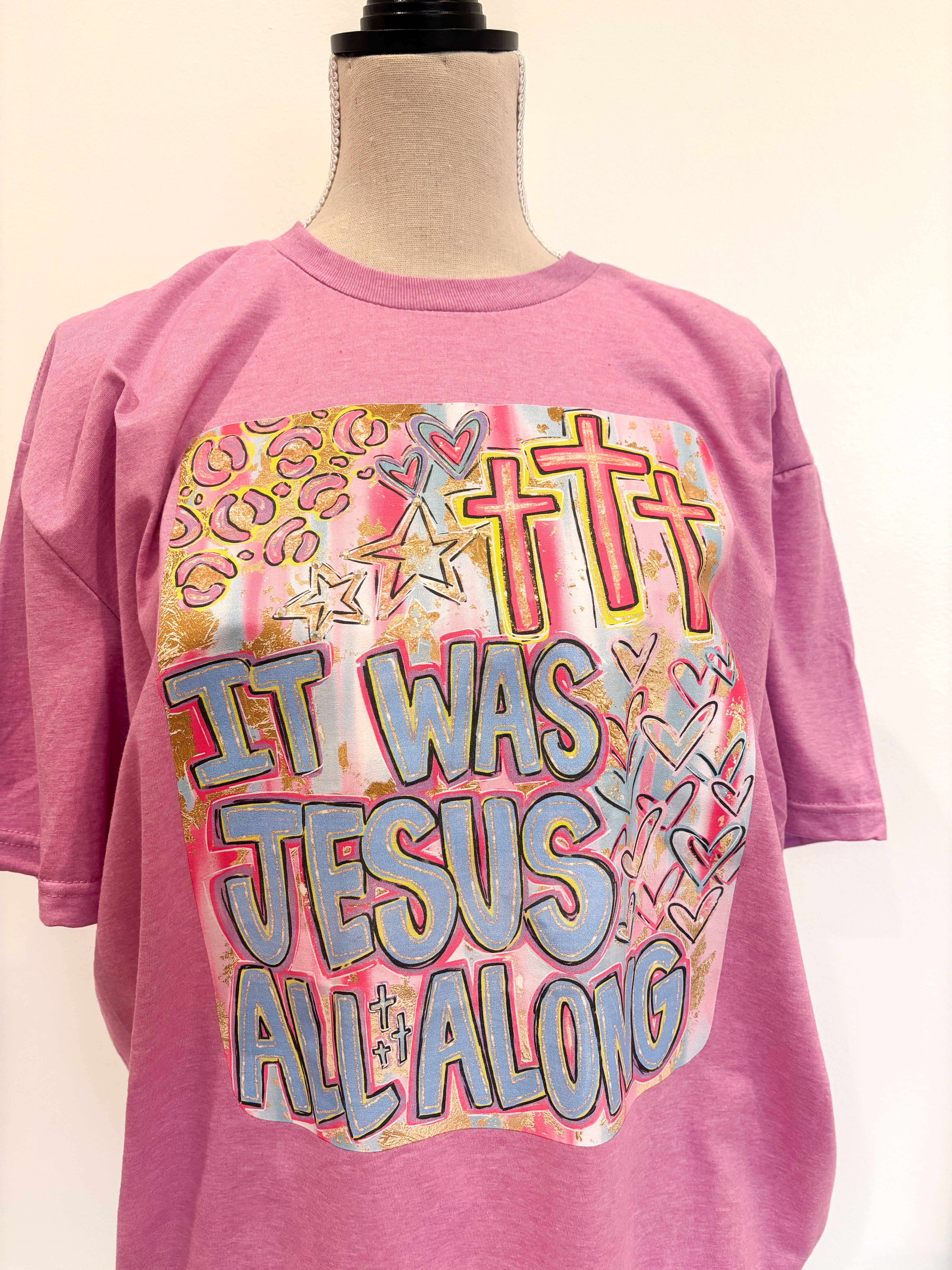 T-SHIRT JUNKIE It Was All Jesus on Simply Obsessed