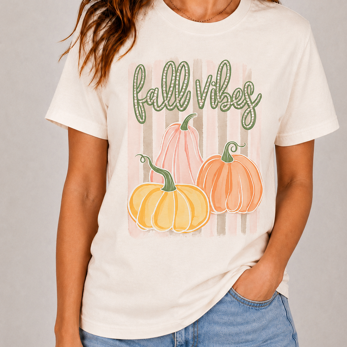 WS: Fall Vibes Bling Tee DIRECT TO GARMENT on Simply Obsessed