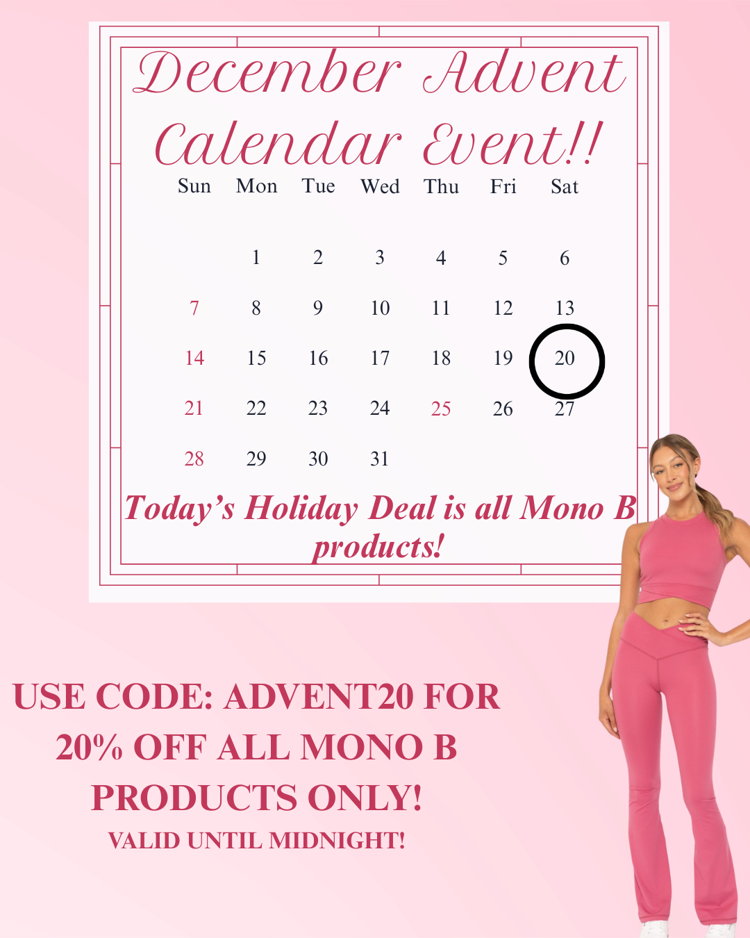 MONO B ADVENT CALENDAR EVENT DEC.20TH!!! on Simply Obsessed