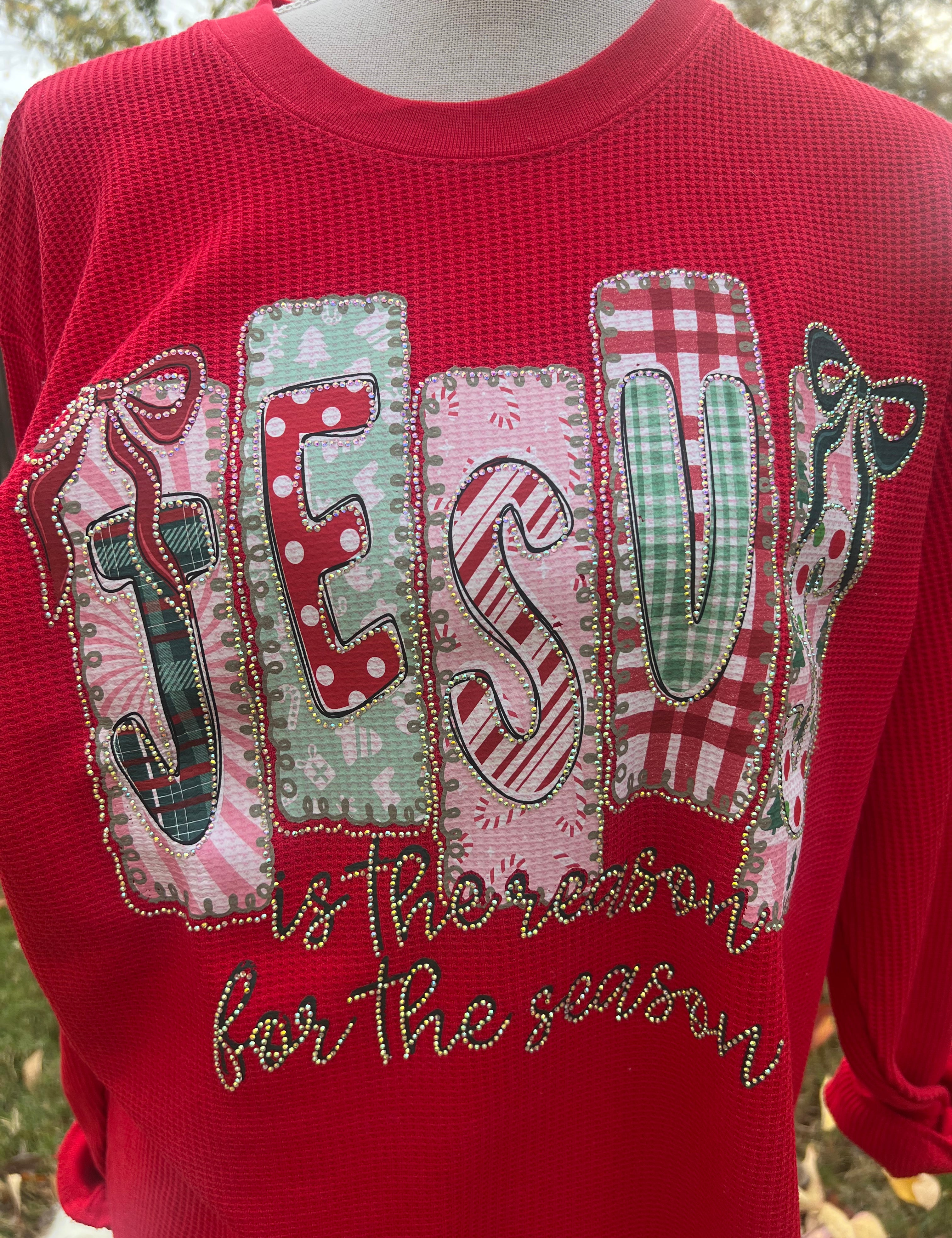 MALIBU HIPPIE Crystal Jesus Is The Reason For The Season Thermal on Simply Obsessed