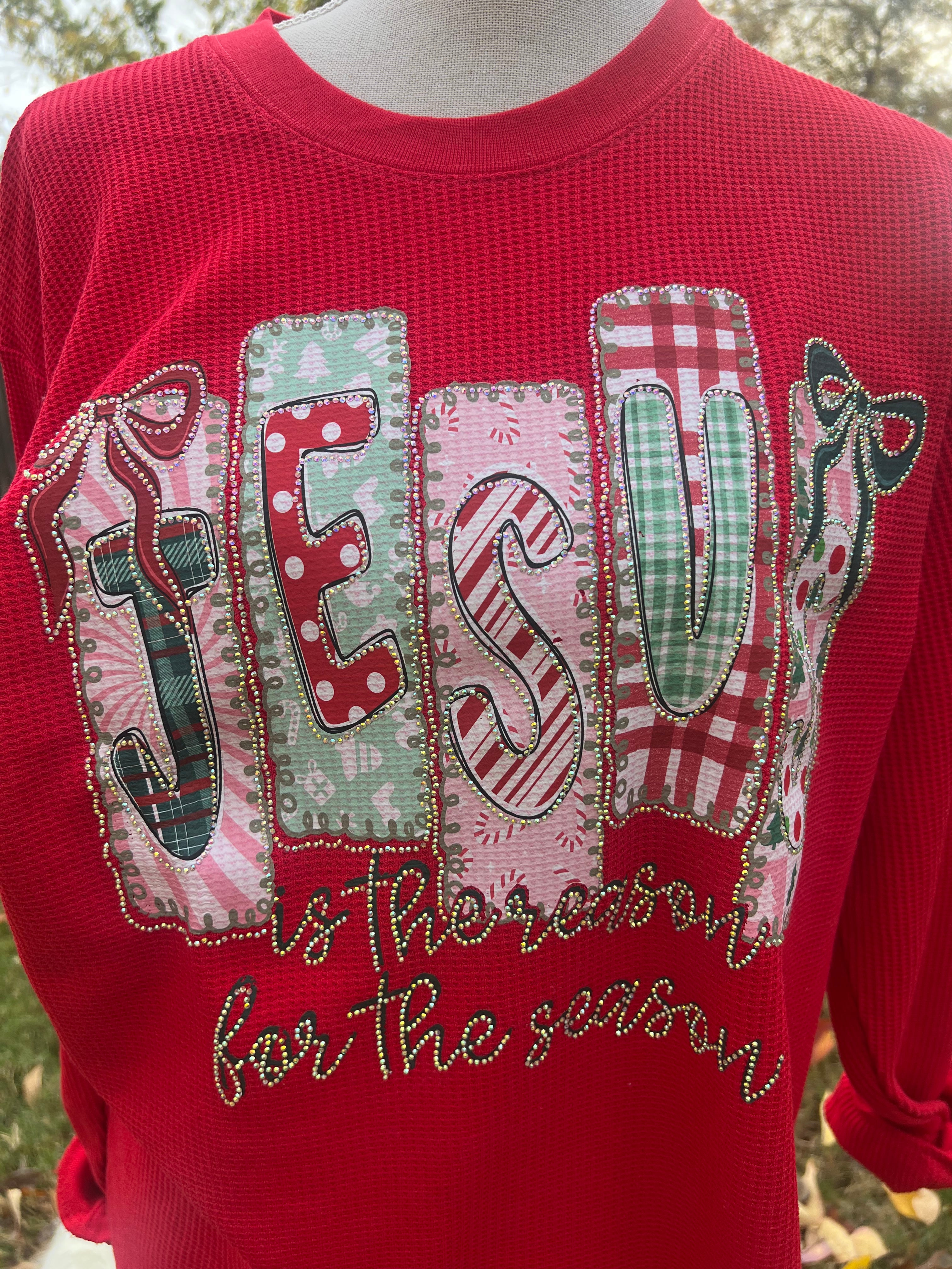 MALIBU HIPPIE Crystal Jesus Is The Reason For The Season Thermal on Simply Obsessed