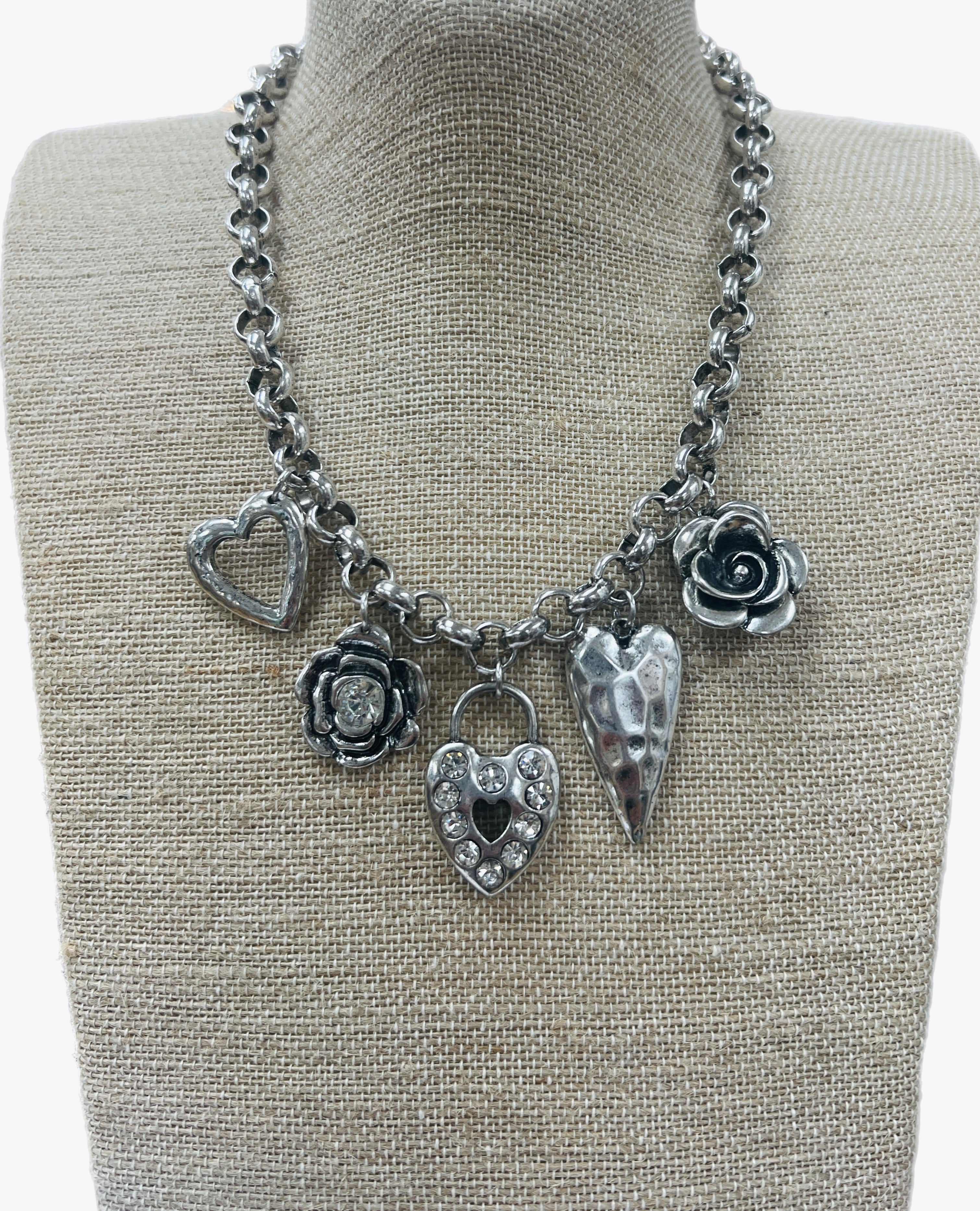 ATG Hammered Charm Necklace on Simply Obsessed