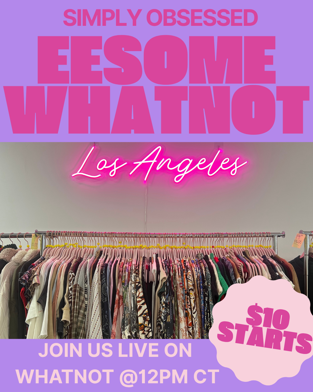 NEW EESOME WHATNOT LIVE! JOIN US TUESDAY @12PM CST! on Simply Obsessed
