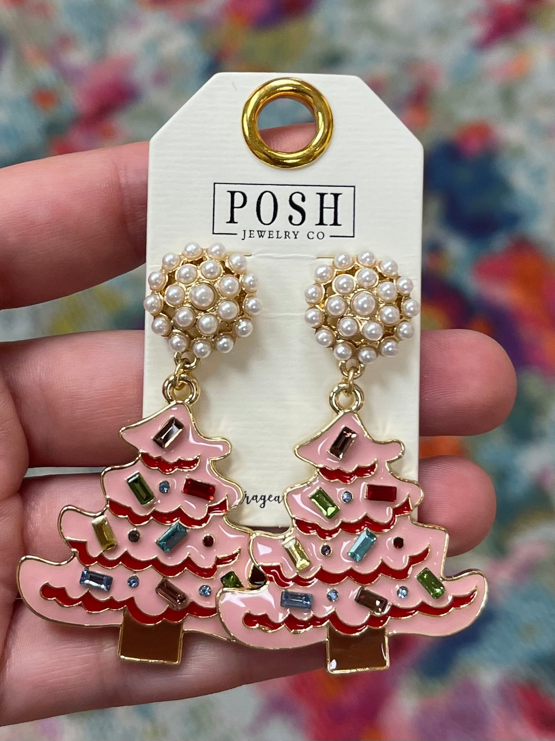 Gem Bling Christmas Tree Earrings by Pink Panache Brands on Simply Obsessed