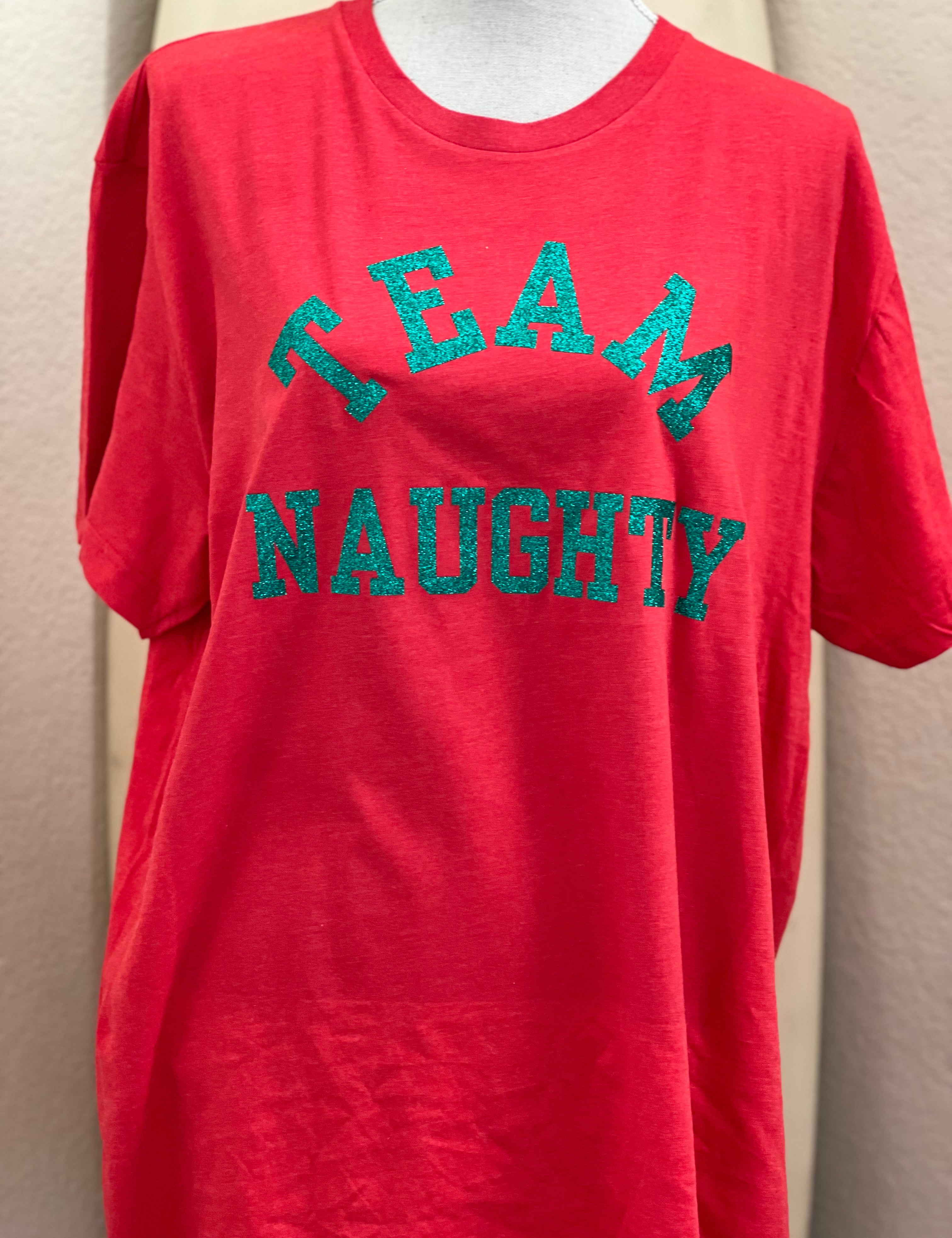 MALIBU HIPPIE Team Naughty Or Team Nice Tees on Simply Obsessed