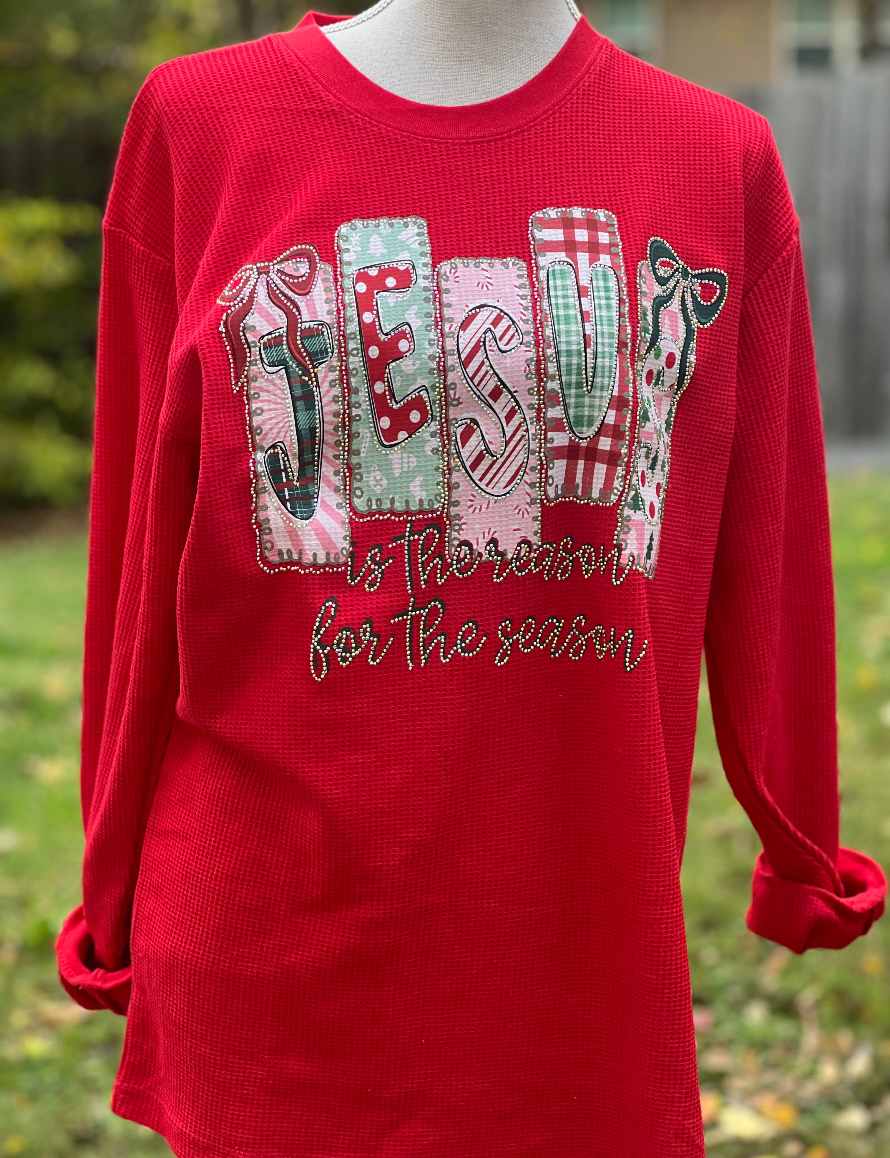 MALIBU HIPPIE Crystal Jesus Is The Reason For The Season Thermal on Simply Obsessed