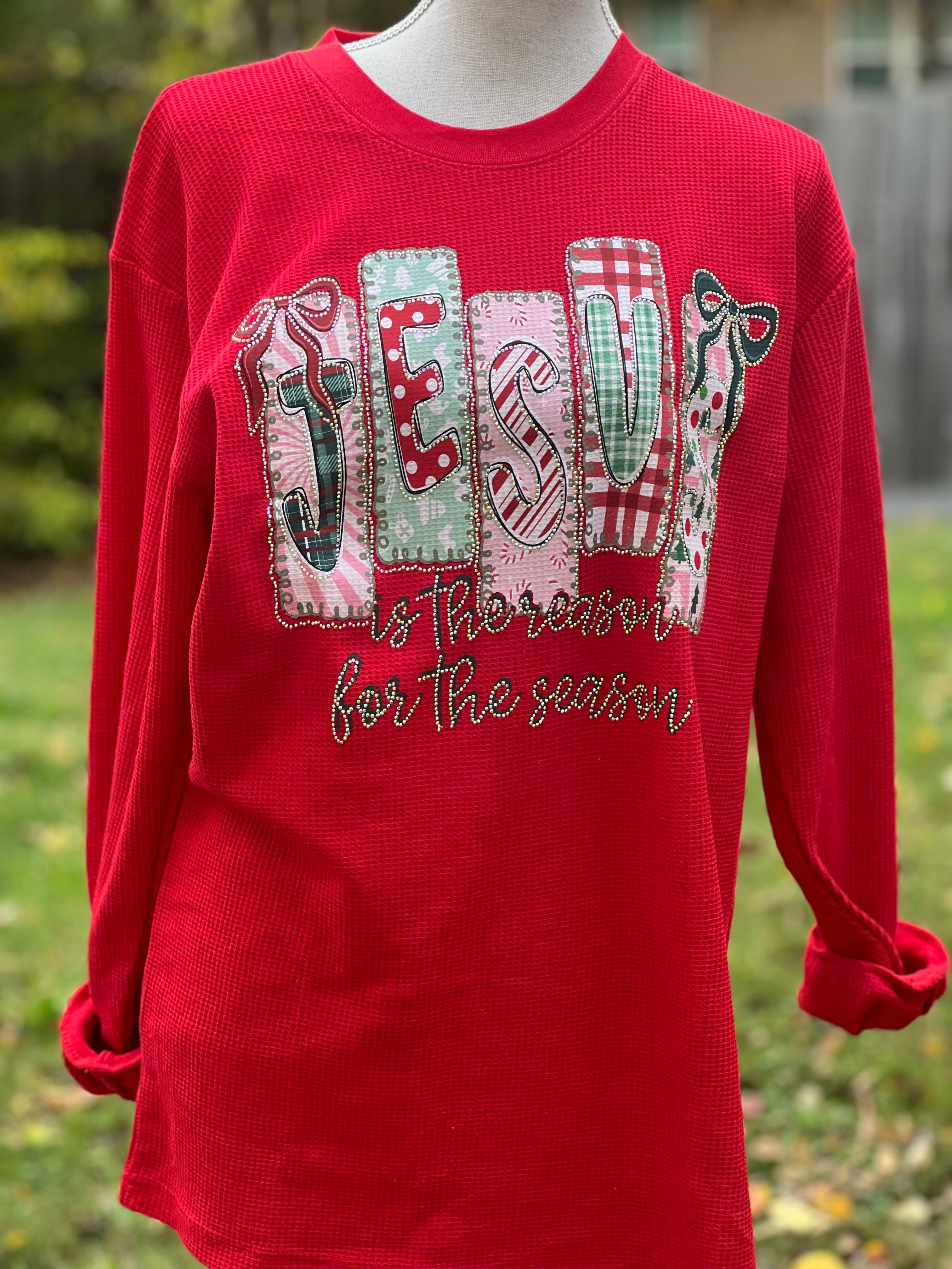 MALIBU HIPPIE Crystal Jesus Is The Reason For The Season Thermal on Simply Obsessed