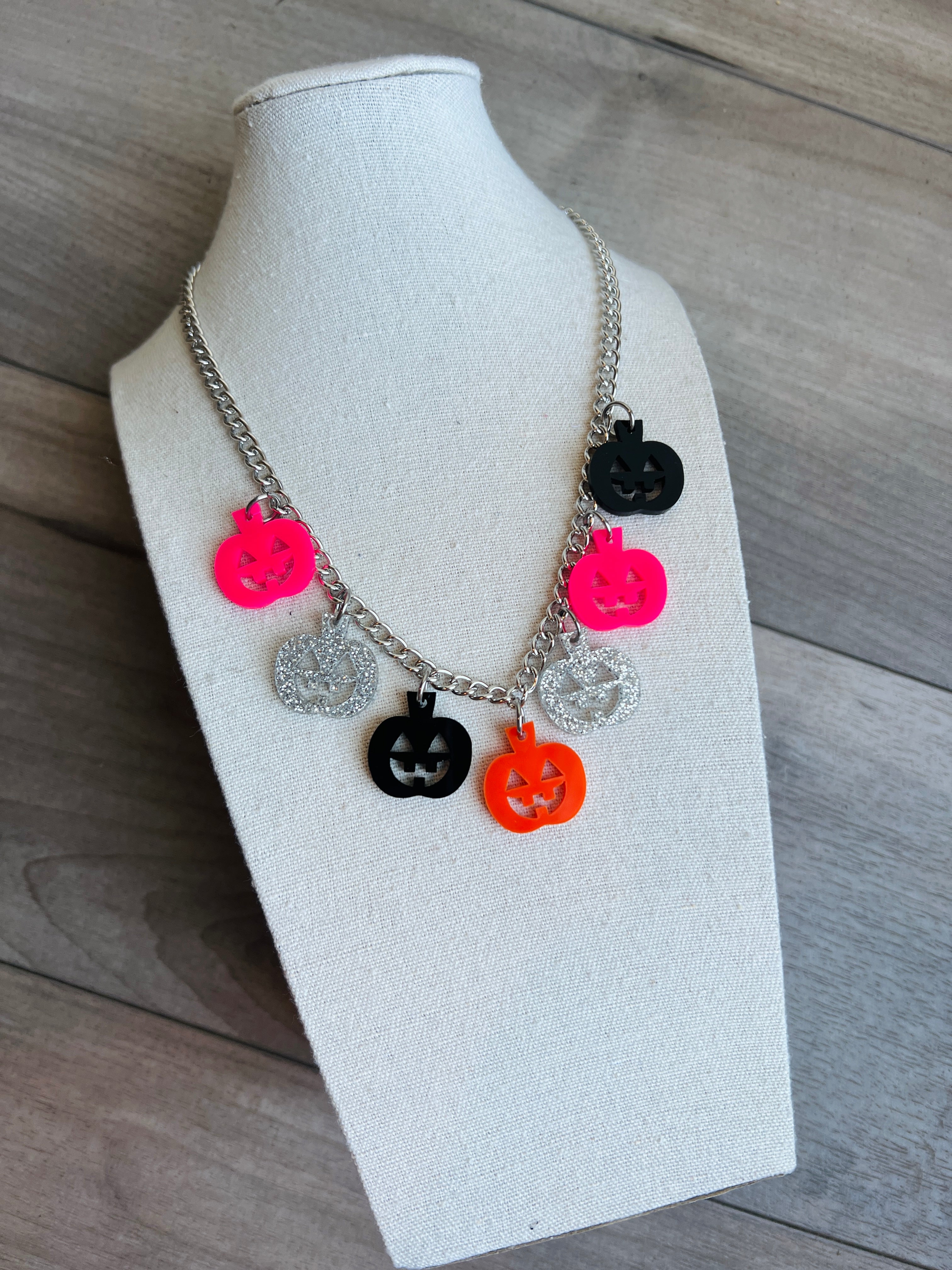 DIXIE ROSE Jack-O-Lantern Charm Necklace on Simply Obsessed
