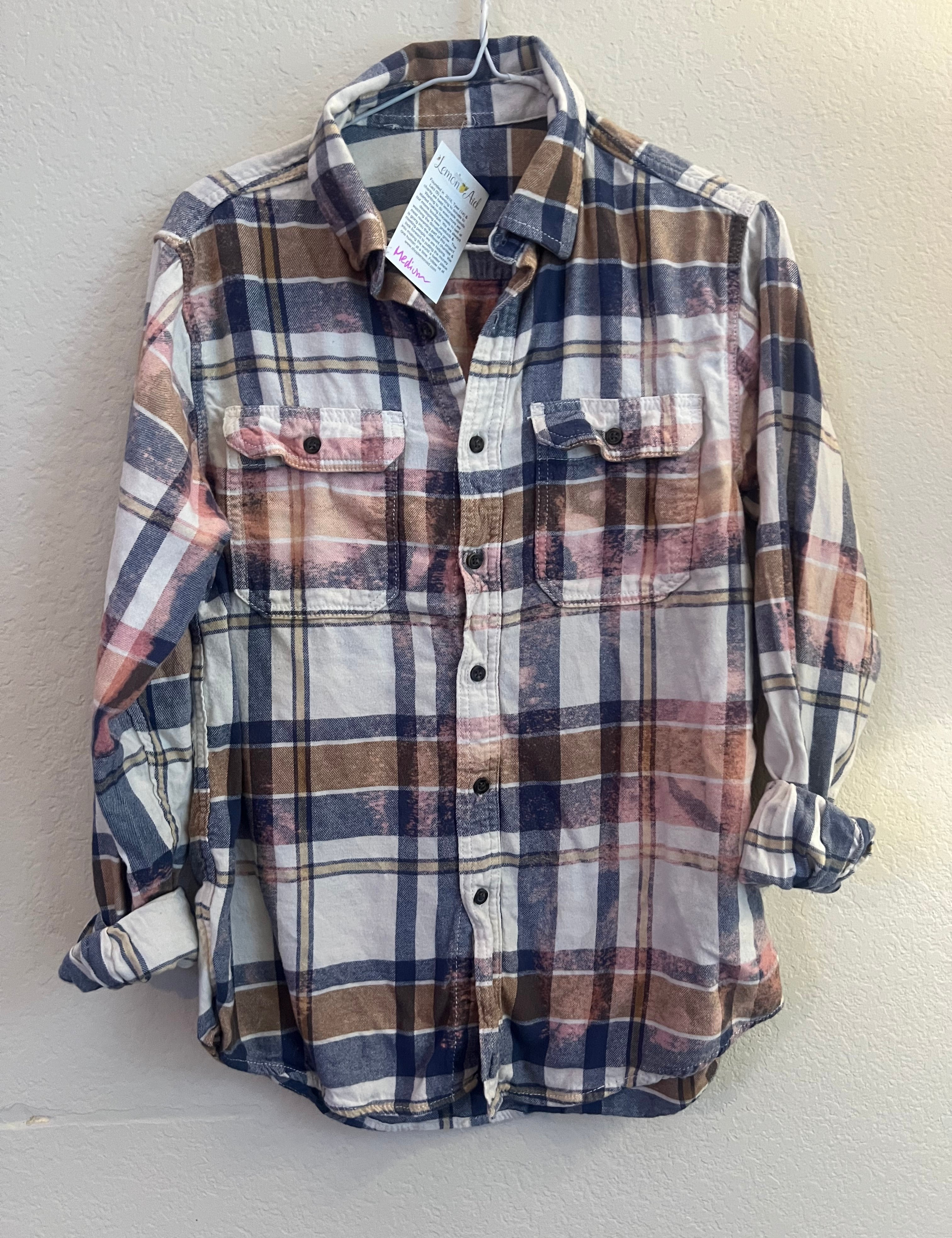 Malibu Hippie #201 MEDIUM Bleached Flannel on Simply Obsessed