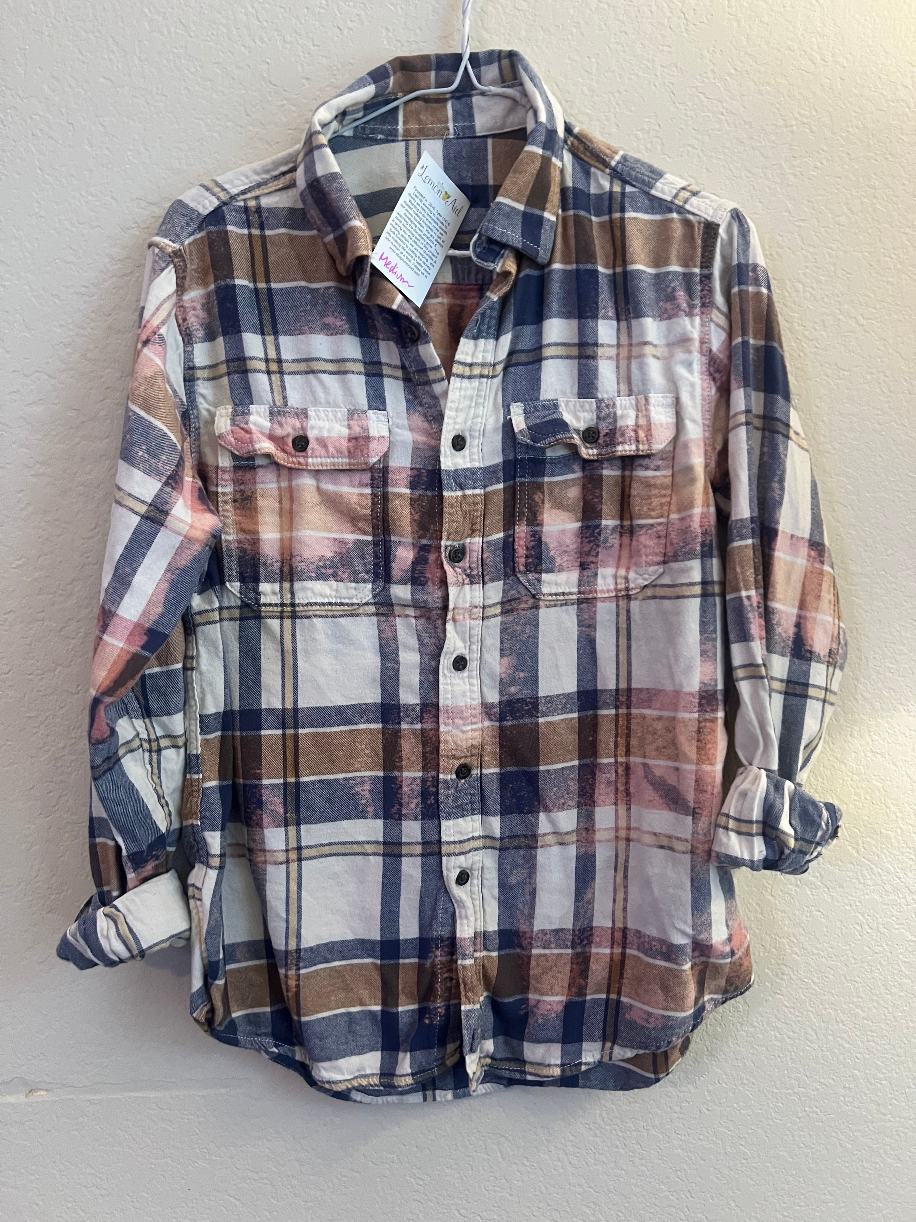 Malibu Hippie #201 MEDIUM Bleached Flannel on Simply Obsessed