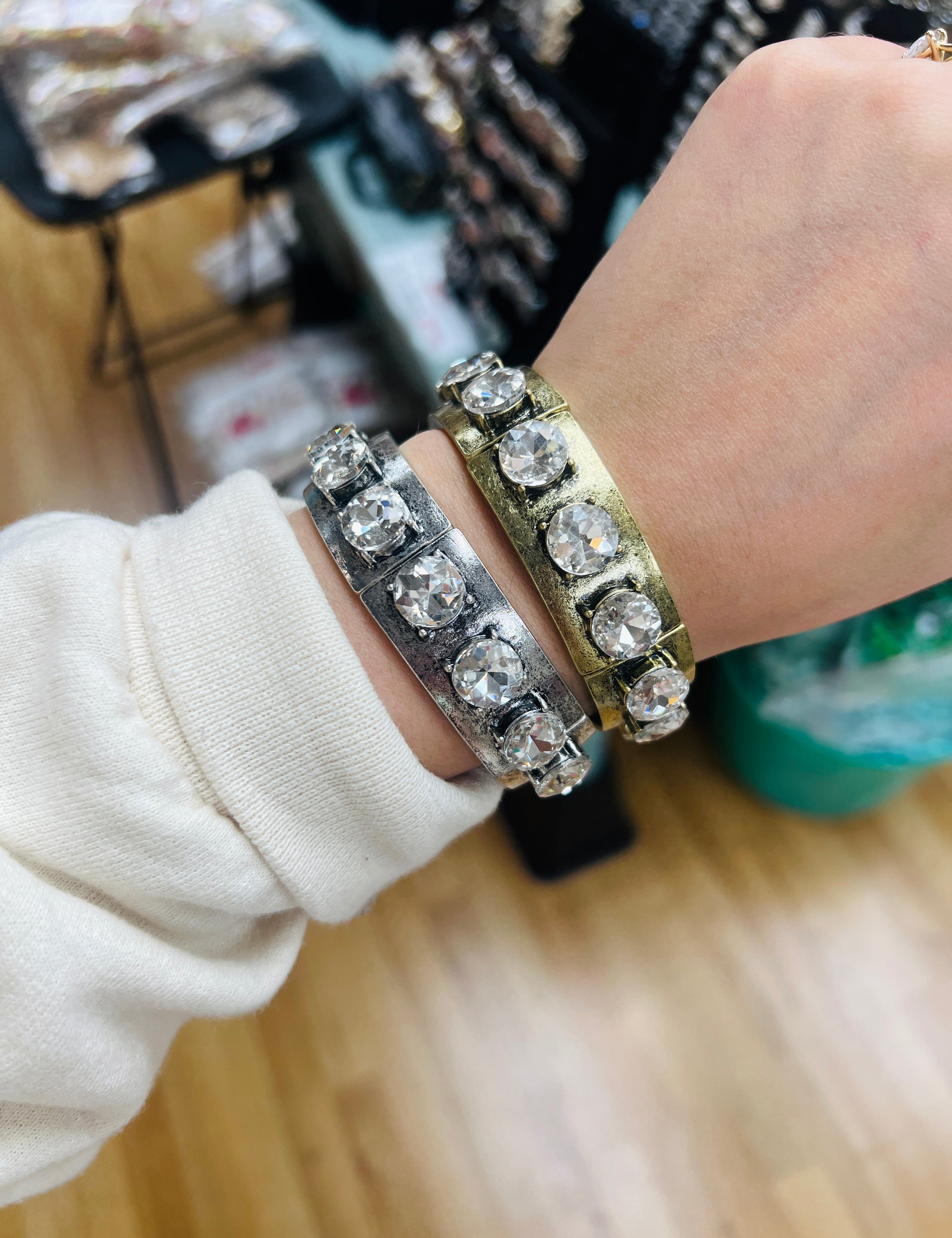 ATG Clear Statement Stretch Bracelets on Simply Obsessed