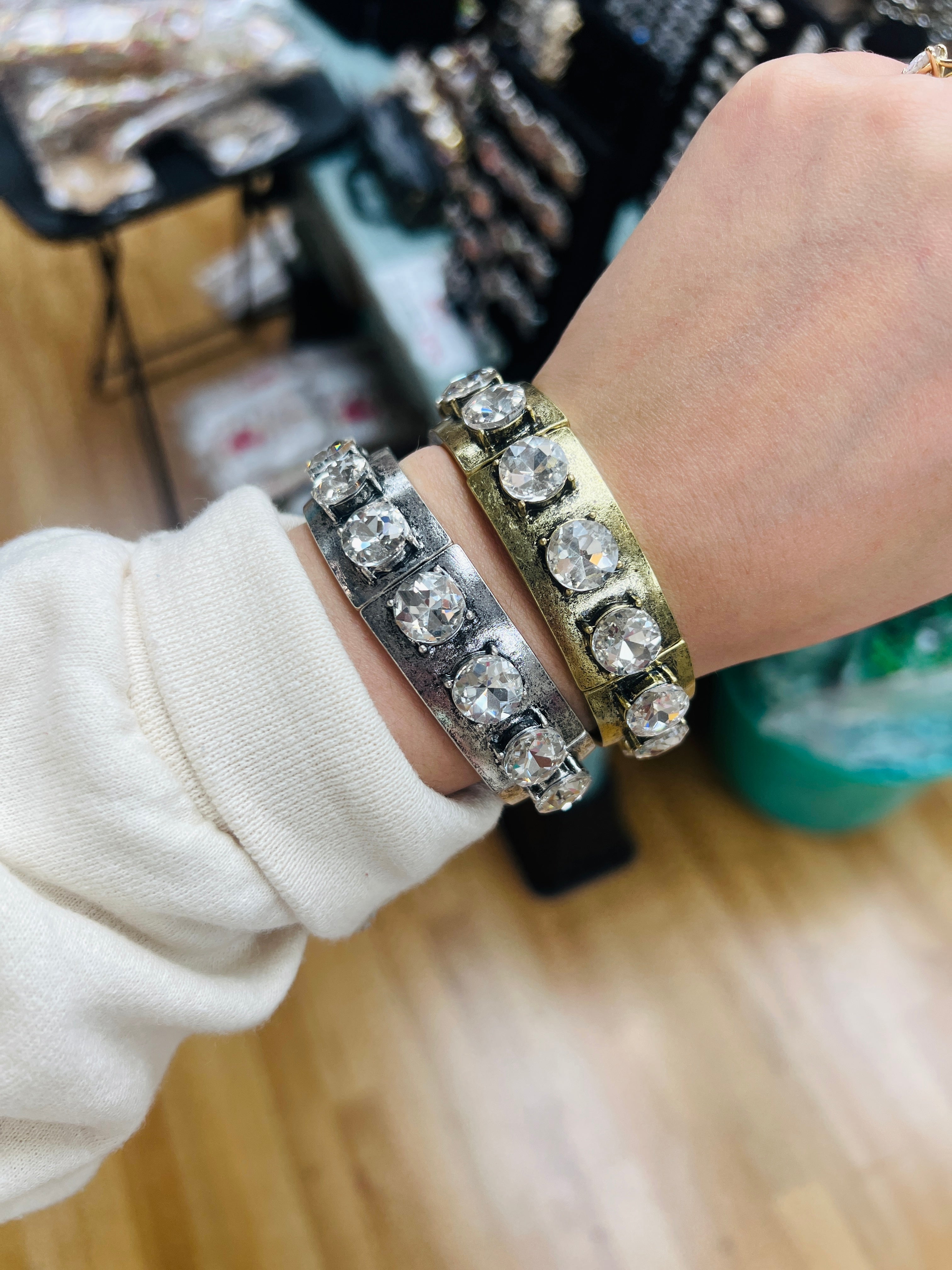 ATG Clear Statement Stretch Bracelets on Simply Obsessed