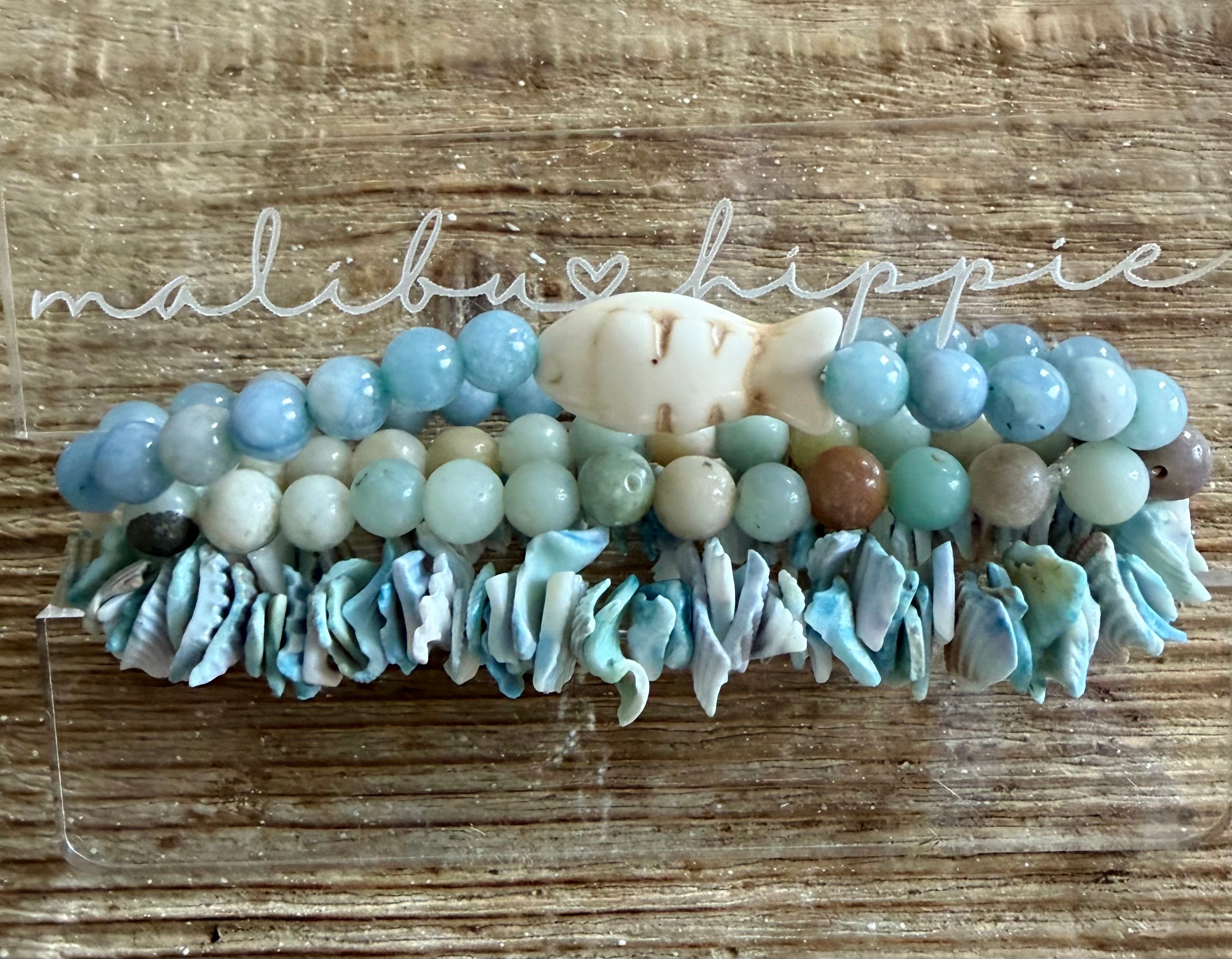 WS: Ocean Charm Bracelet Stack on Simply Obsessed