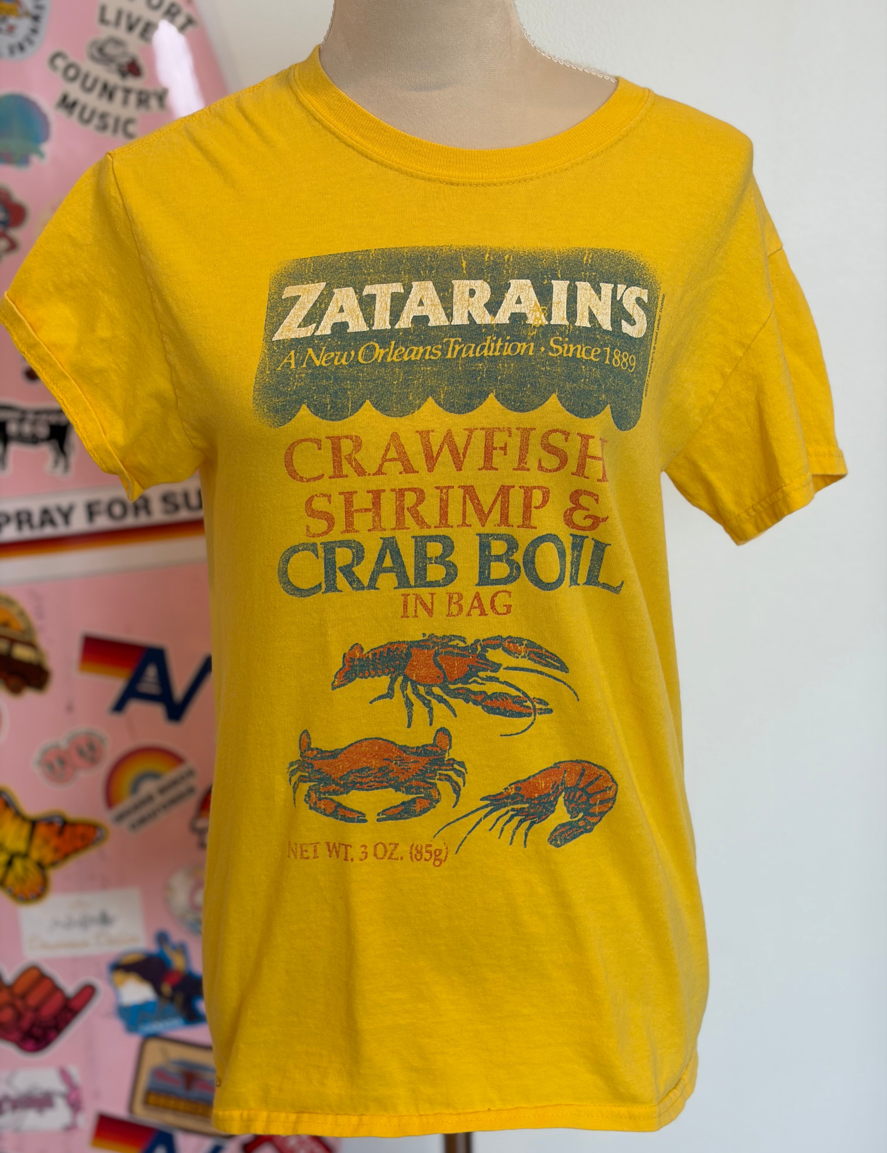 VINTAGE MALIBU HIPPIE Zatarains Tee-Small on Simply Obsessed
