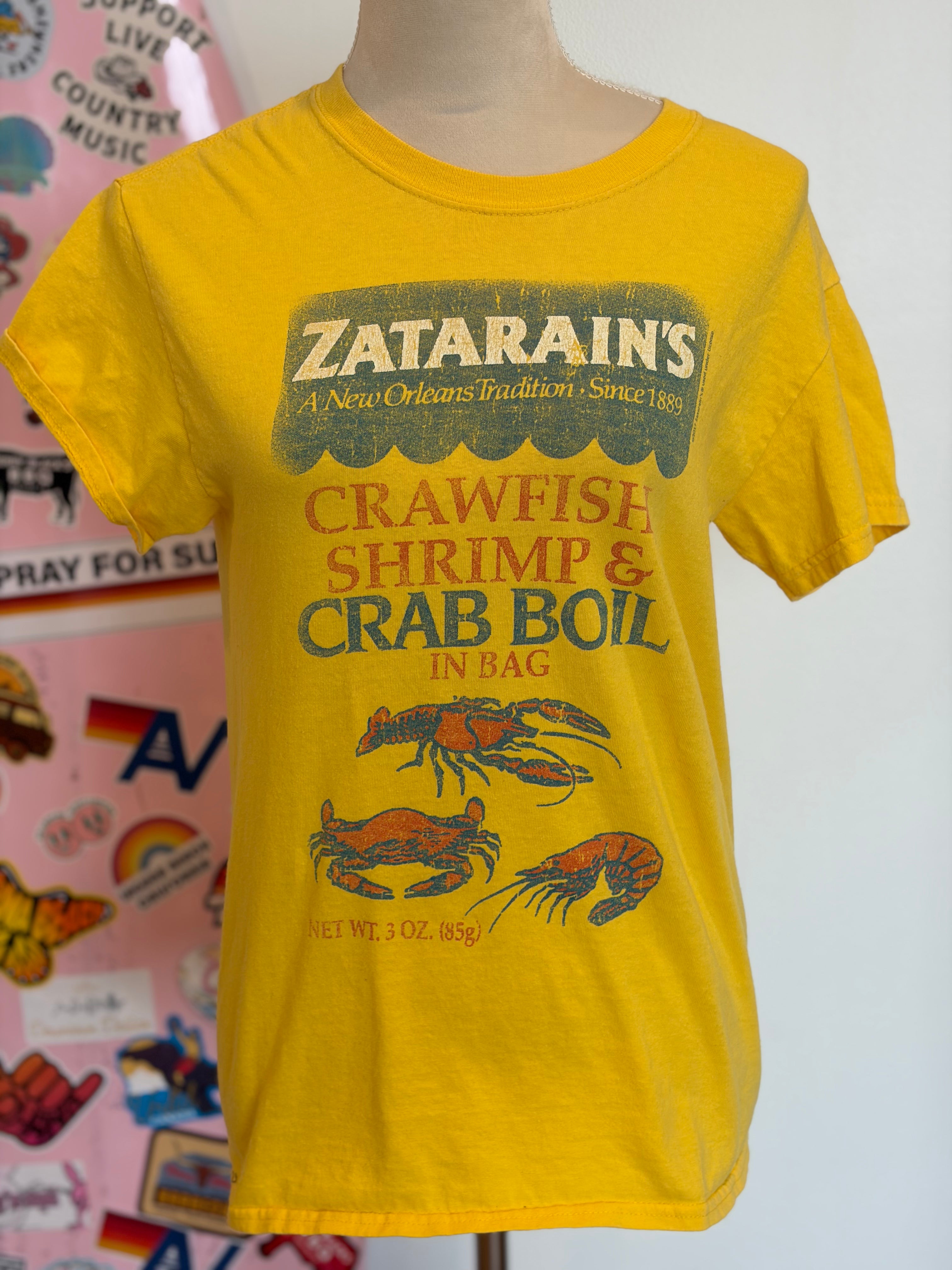 VINTAGE MALIBU HIPPIE Zatarains Tee-Small on Simply Obsessed