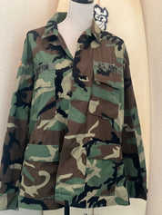 MALIBU SUPPLY CO Butterfly Army Jacket *OOAK* MED on Simply Obsessed