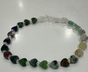 MALIBU HIPPIE Real Gemstone Heart Stretchy Bracelets on Simply Obsessed
