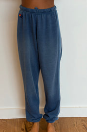 VINTAGE AVIATOR NATION Classic Five Stripe Sweatpants SMALL BLUE on Simply Obsessed