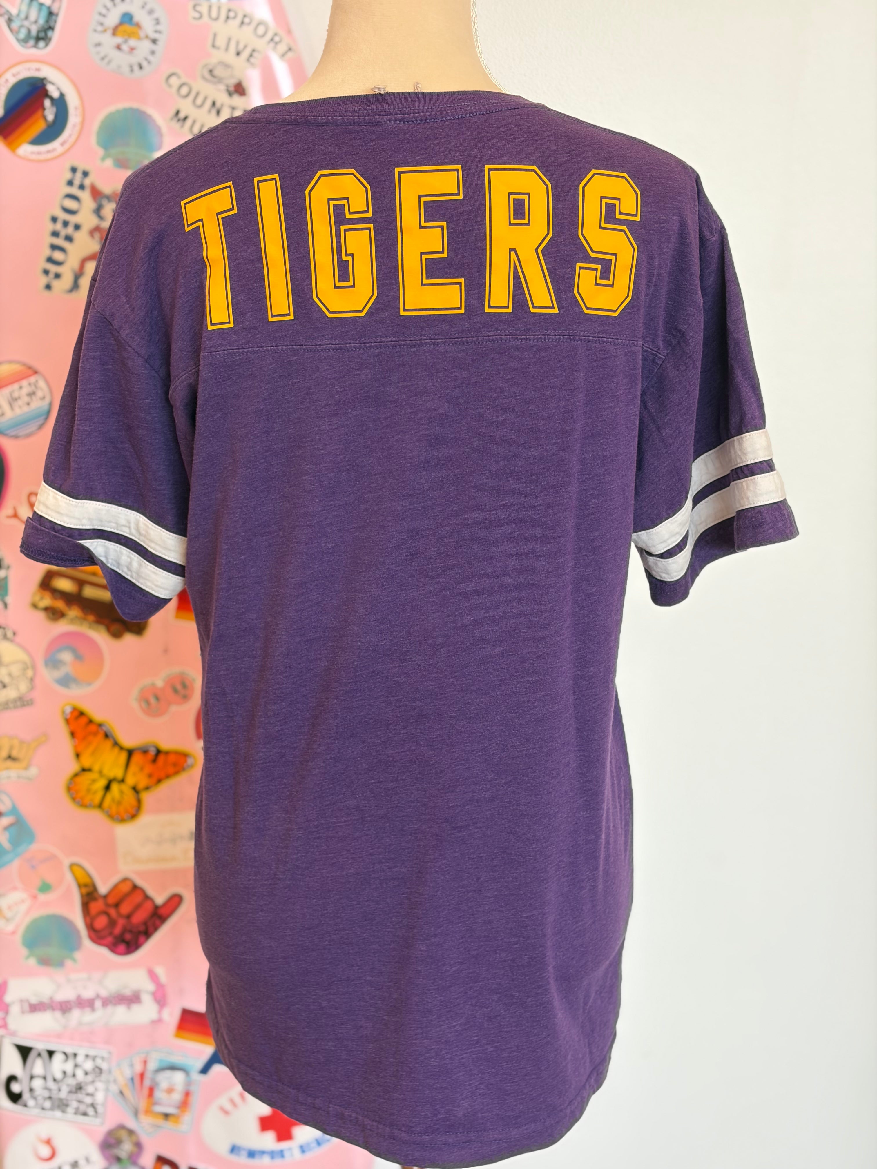 VINTAGE MALIBU HIPPIE Tigers Tee-Large