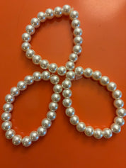 LA FINDS Set of 3 Stretchy Pearl Bracelets