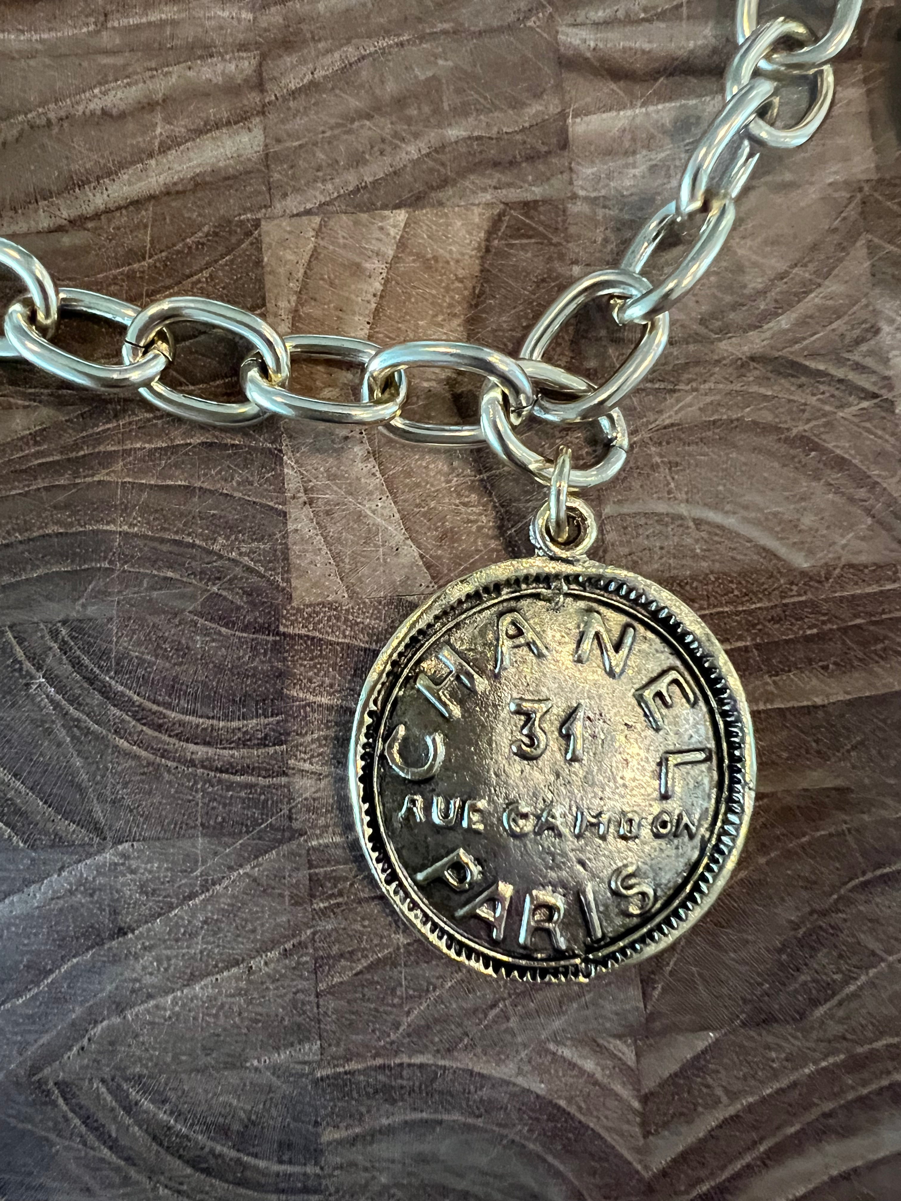 YOCHI Gold Designer Coin Charms Necklace *Vegas Live*