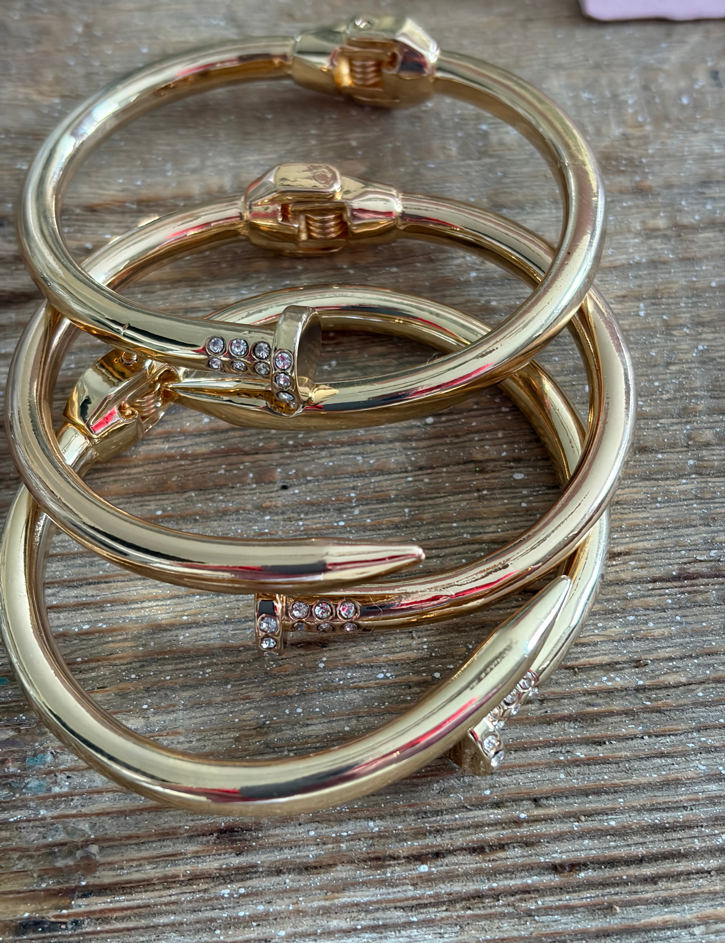 JEWELRY SALE Nail Bracelet with Bling on Simply Obsessed