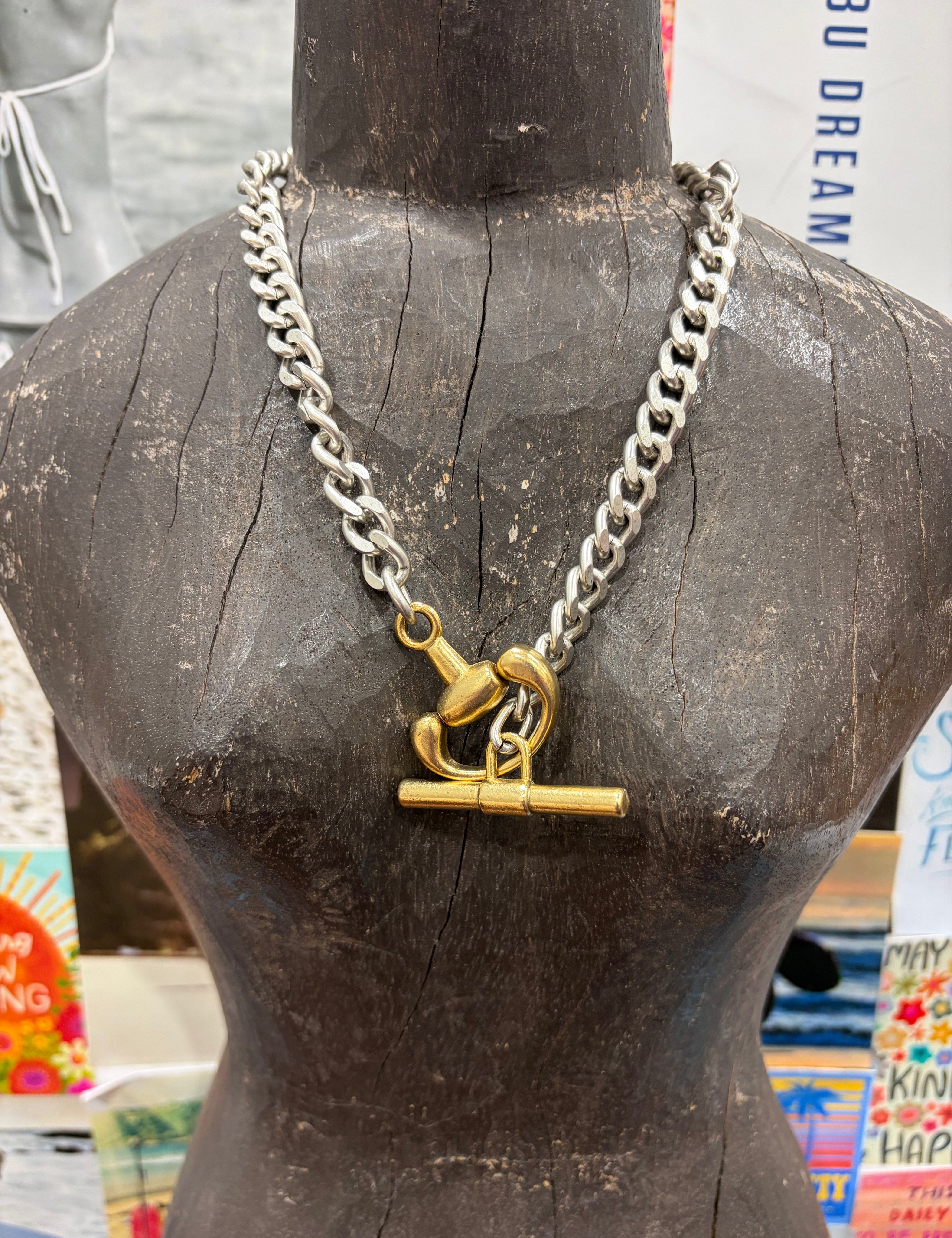 Silver Snaffle Bit Necklace on Simply Obsessed