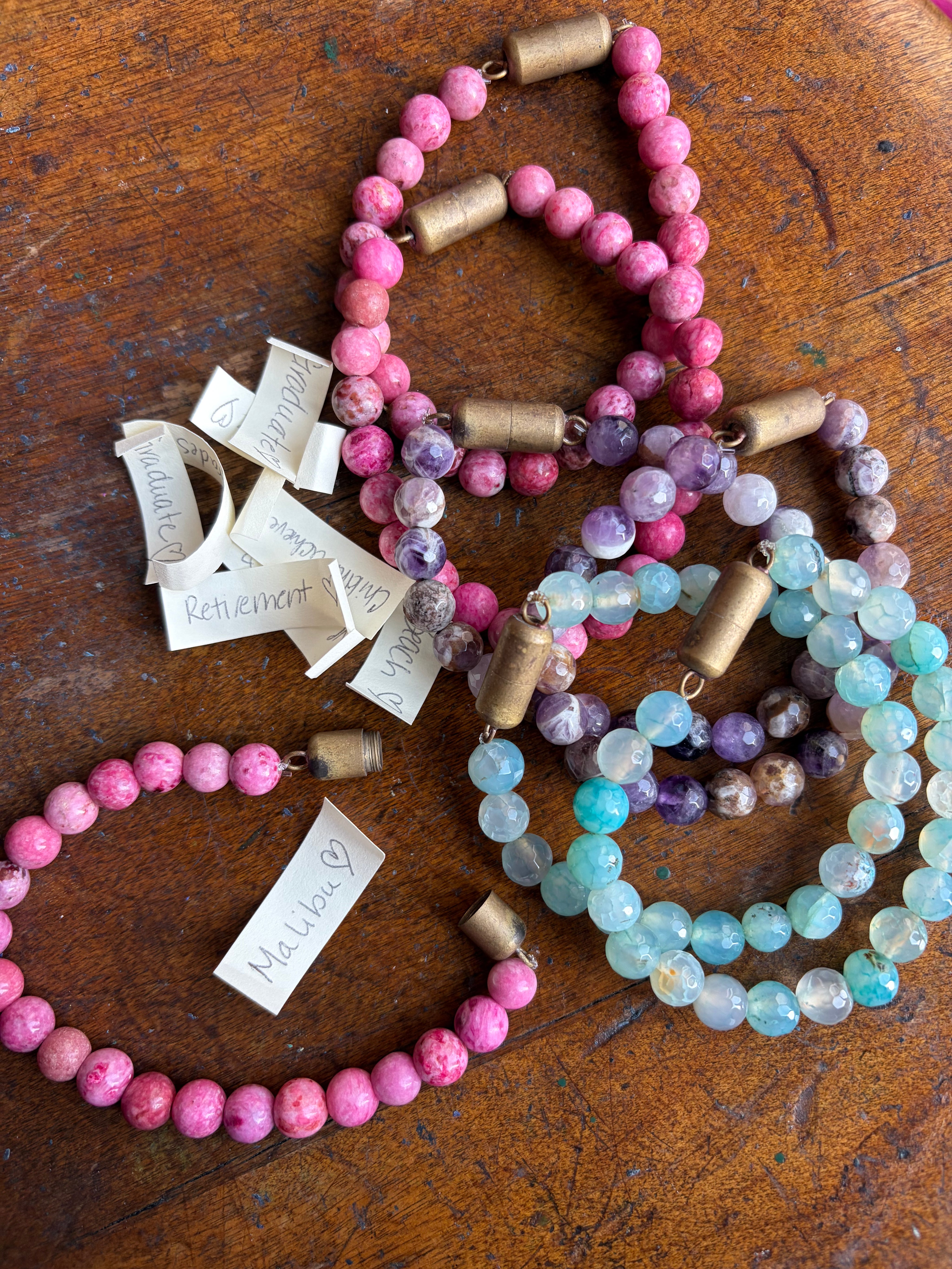 MALIBU HIPPIE Stone Bead Wishlet Bracelet