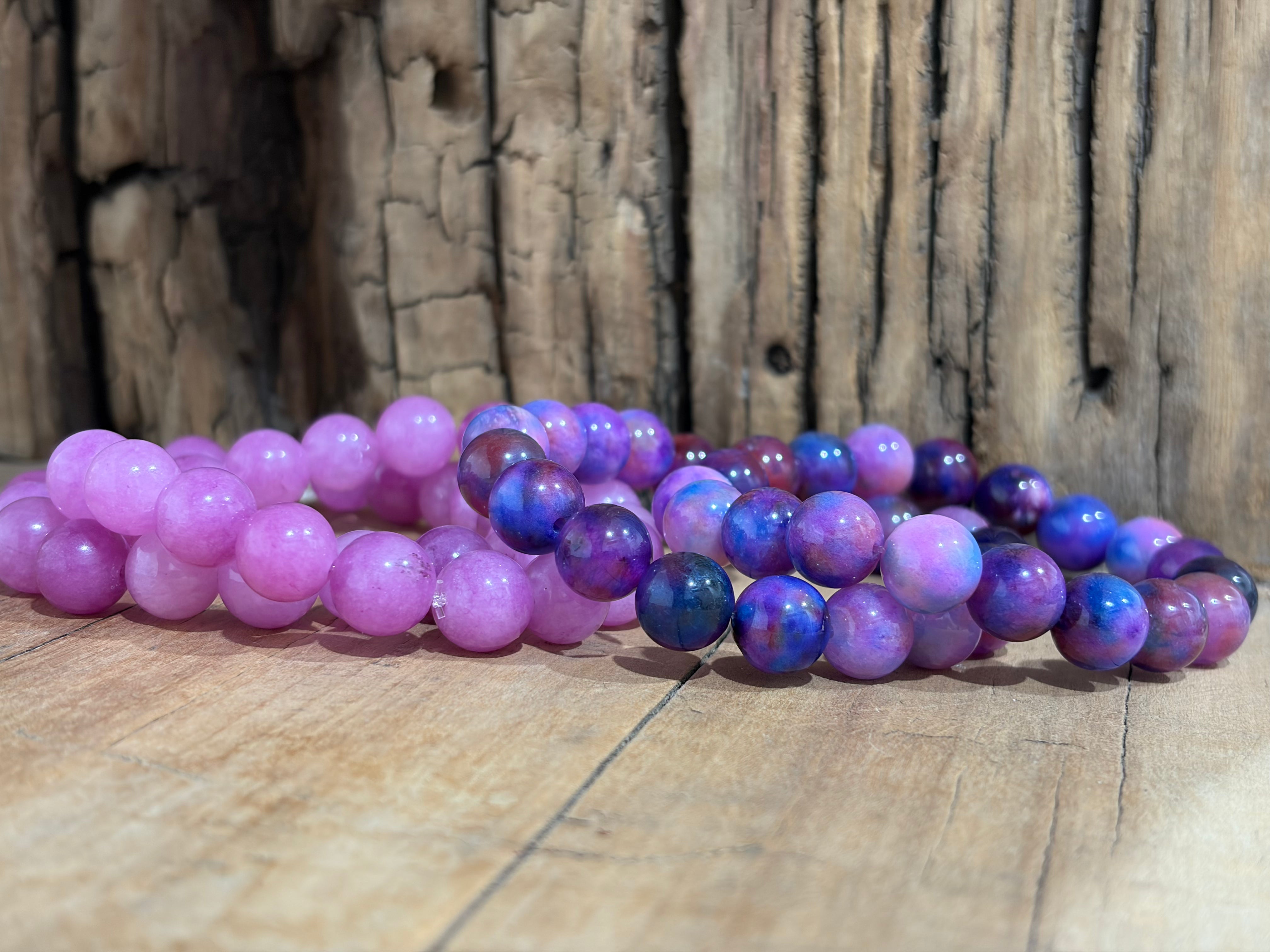 MALIBU HIPPIE Dyed Jade Stretch Bracelets