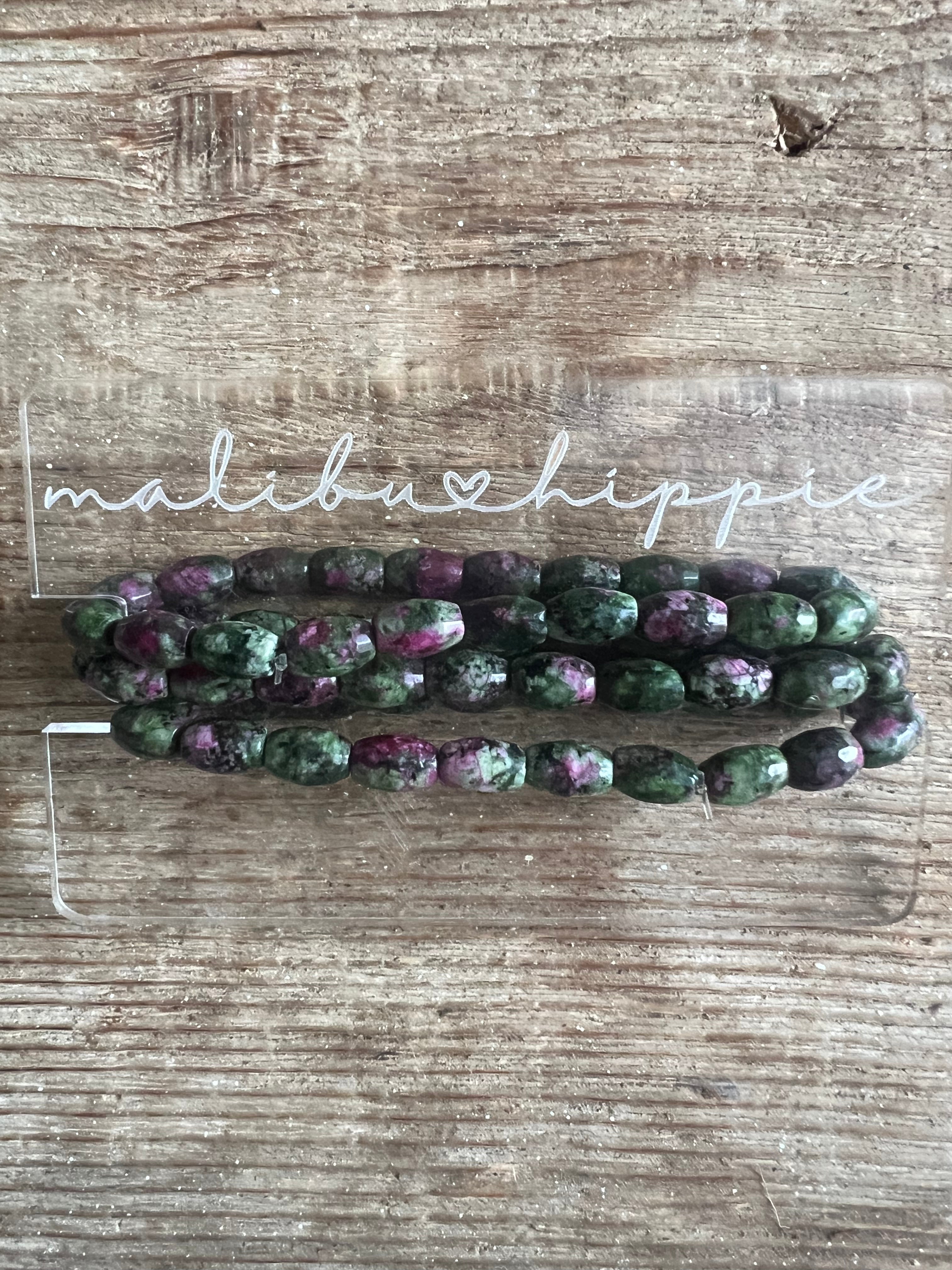 MALIBU HIPPIE Ruby Zosite Bracelet Stack *PINK FRIDAY* on Simply Obsessed