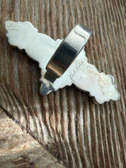 KRUSH KANDY Green Opal & Turquoise Adjustable Sterling Silver Ring **SALE** on Simply Obsessed