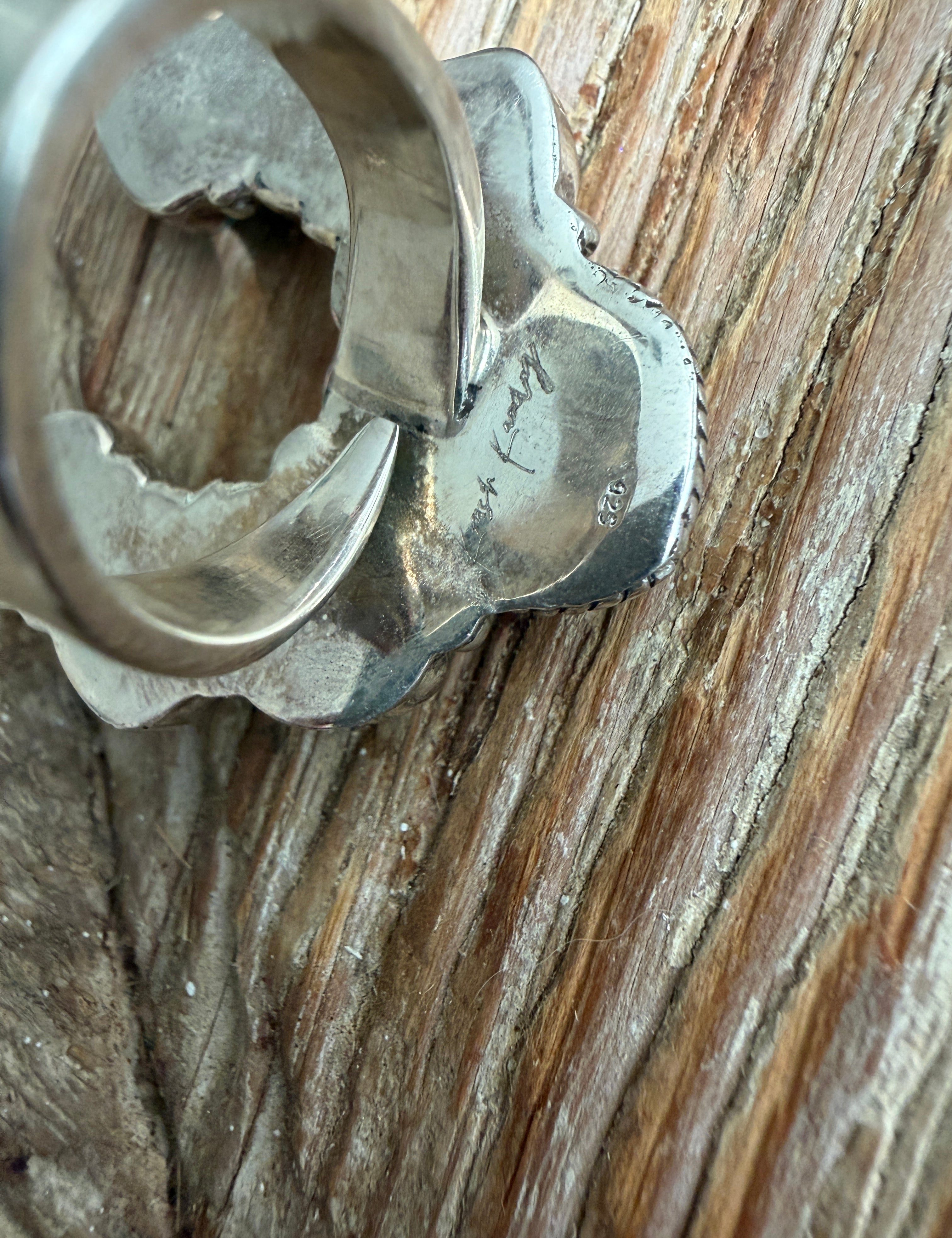 KRUSH KANDY Black Onyx Stone Horseshoe Adjustable Sterling Silver Ring **SALE** on Simply Obsessed