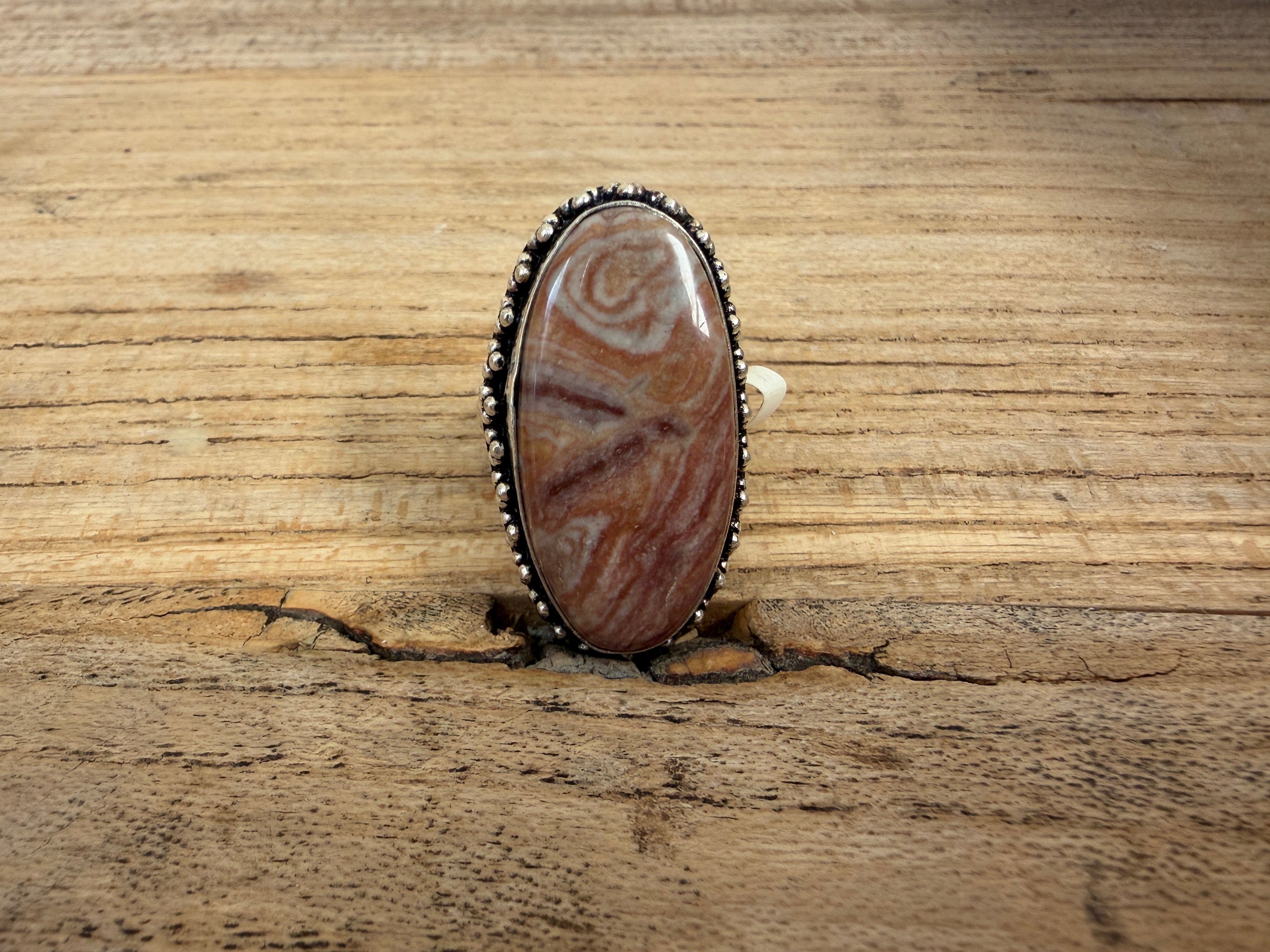MALIBU HIPPIE OOAK Laguna Agate Size 10 Ring #112 on Simply Obsessed