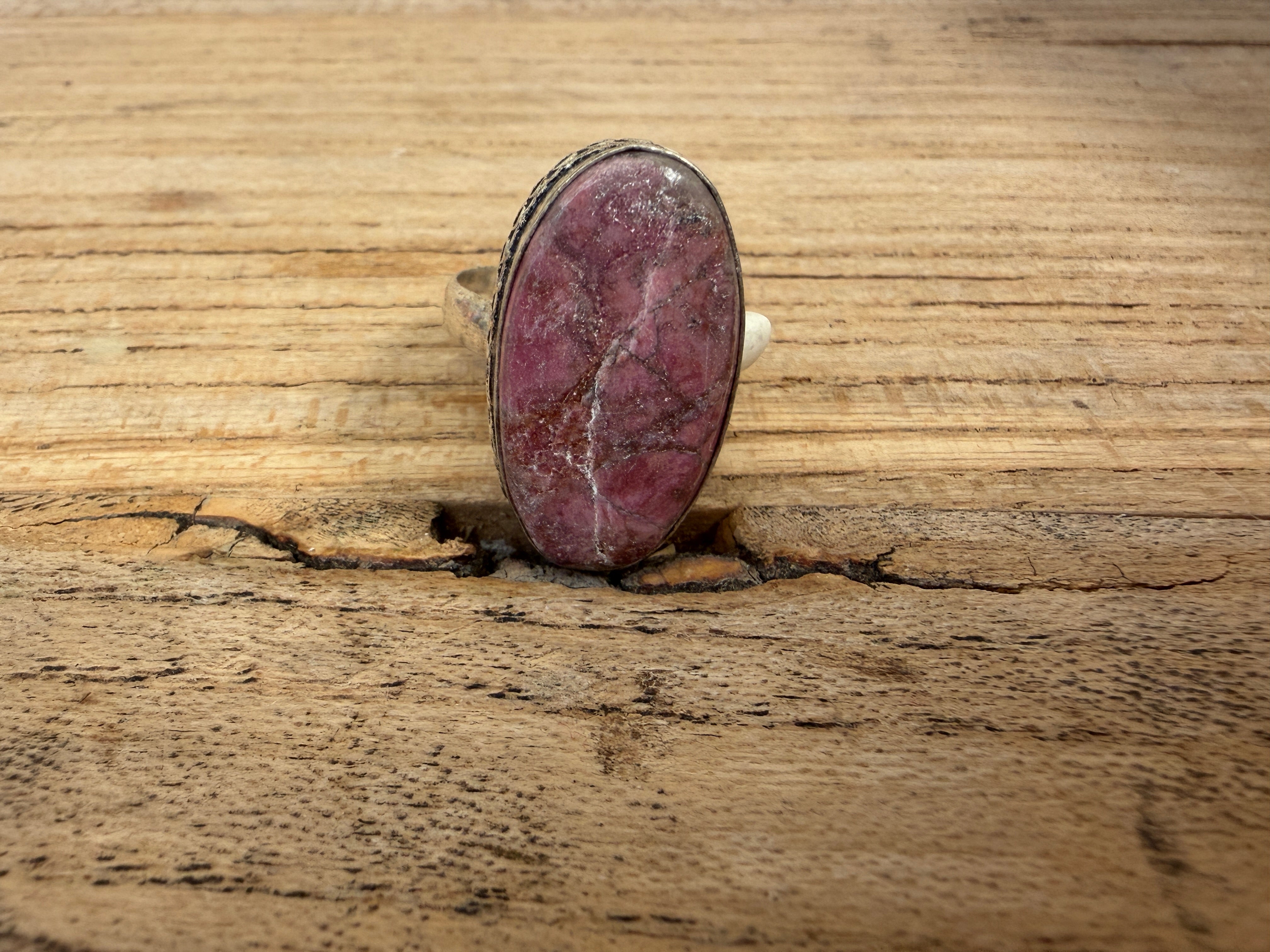 MALIBU HIPPIE OOAK Colbalt Calcite Size 10.5 Ring #123 on Simply Obsessed