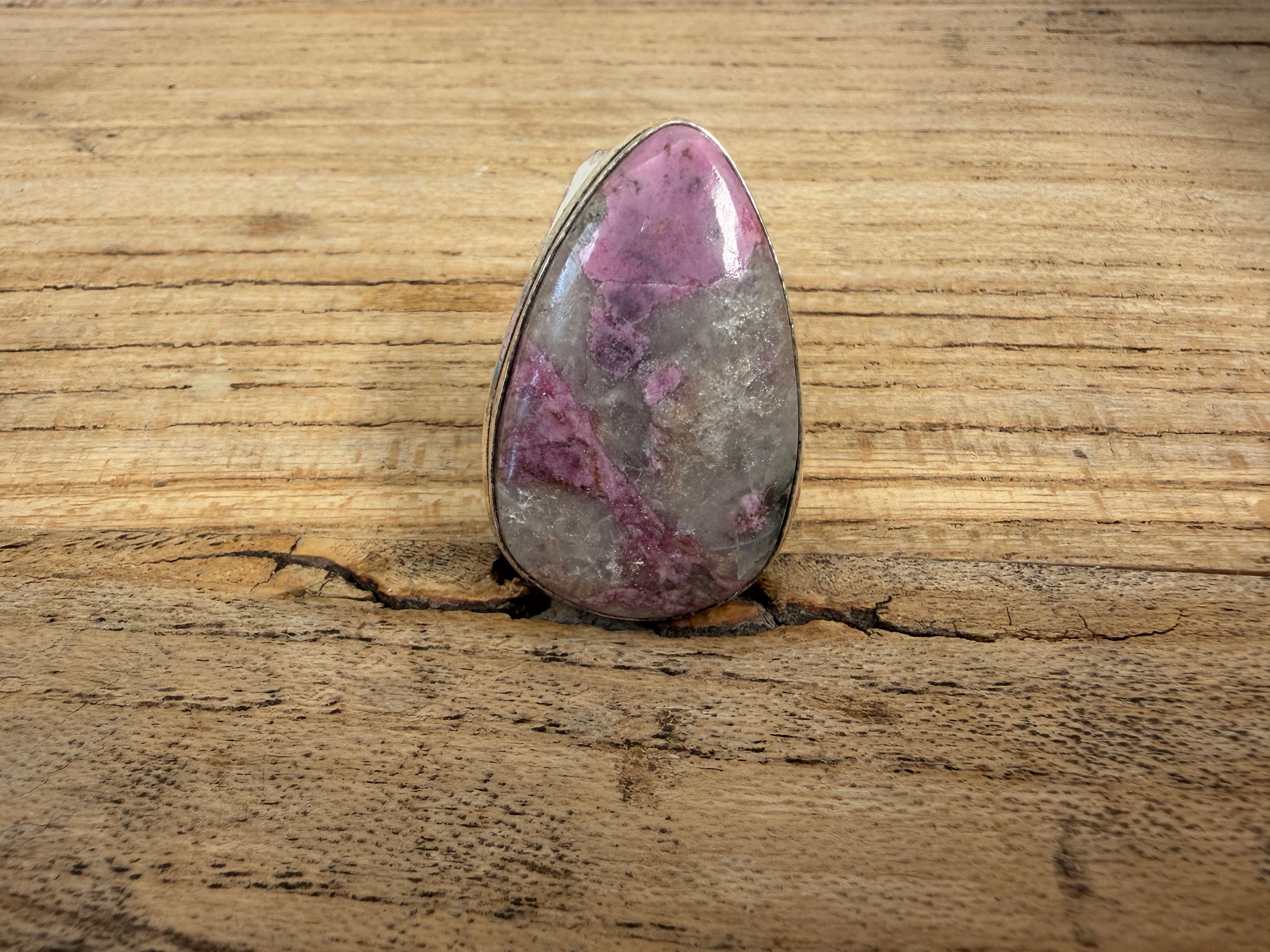 MALIBU HIPPIE OOAK Colbalt Calcite Size 6.5 Ring #113 on Simply Obsessed