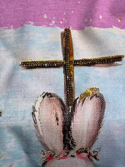 T-SHIRT JUNKIE Bling Cross Bunny Tee on Simply Obsessed