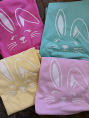 T-SHIRT JUNKIE Glitter Pastel Bunny Tee on Simply Obsessed