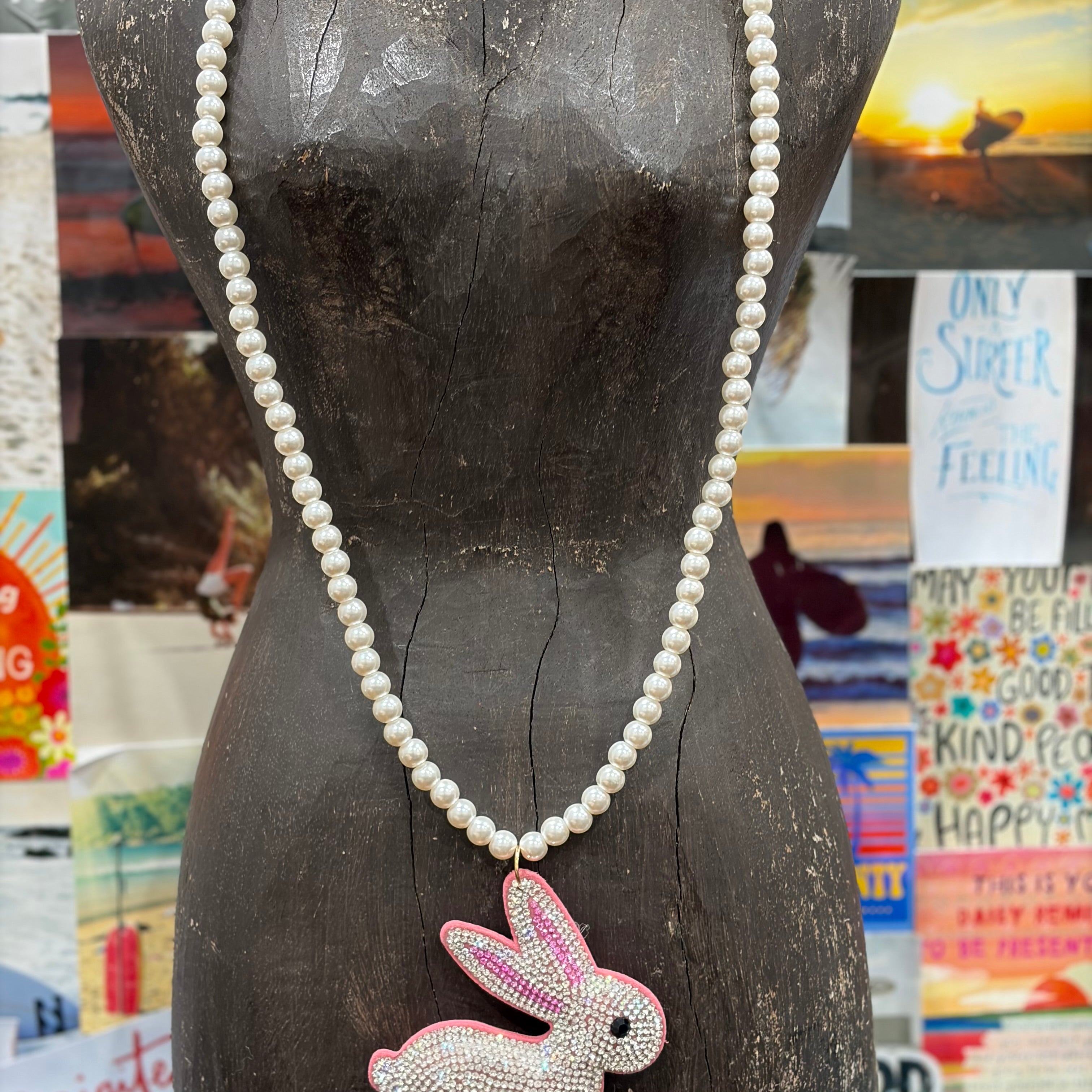 WS: Pearl Bunny Necklace on Simply Obsessed