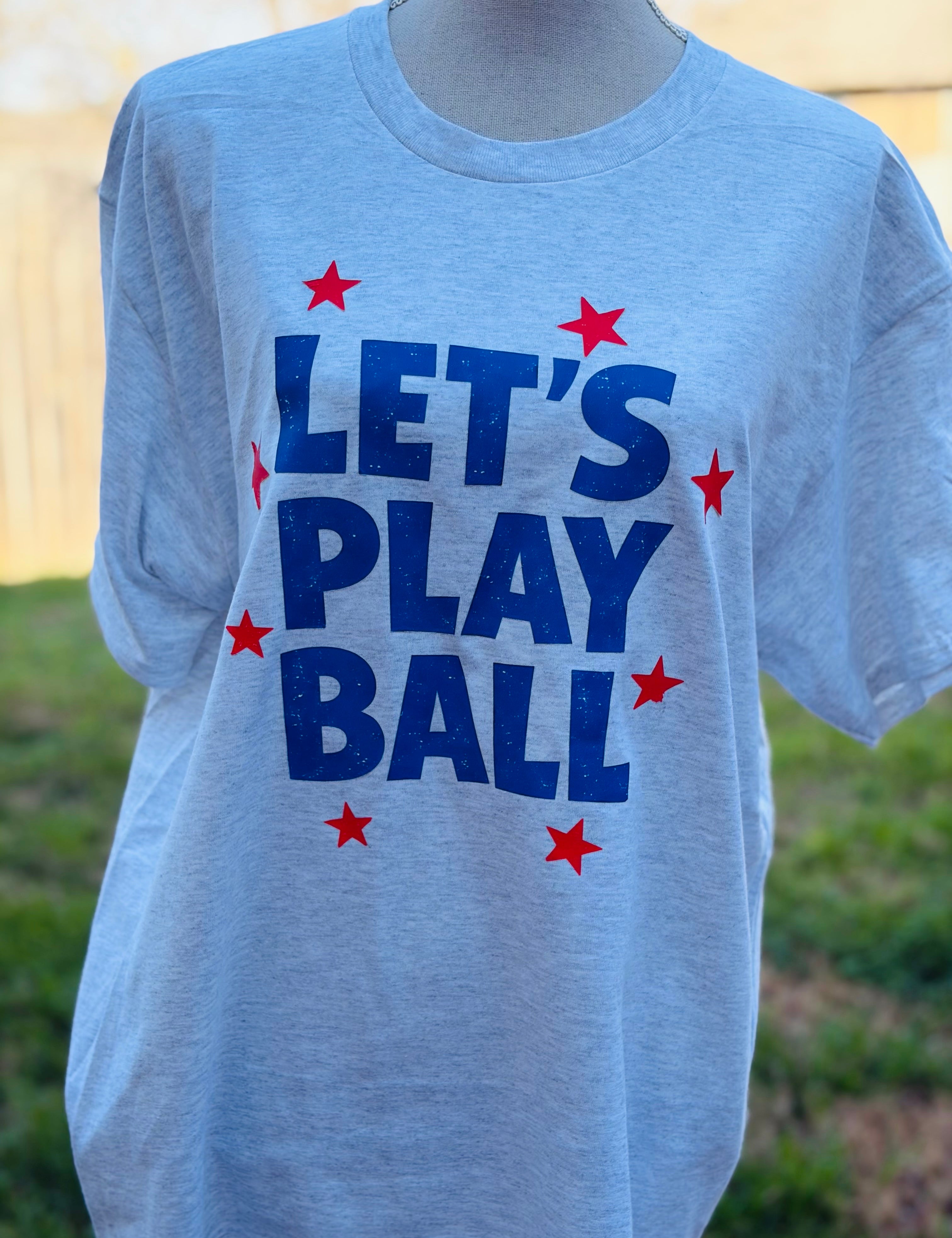 T-SHIRT JUNKIE Let's Play Ball Tee on Simply Obsessed